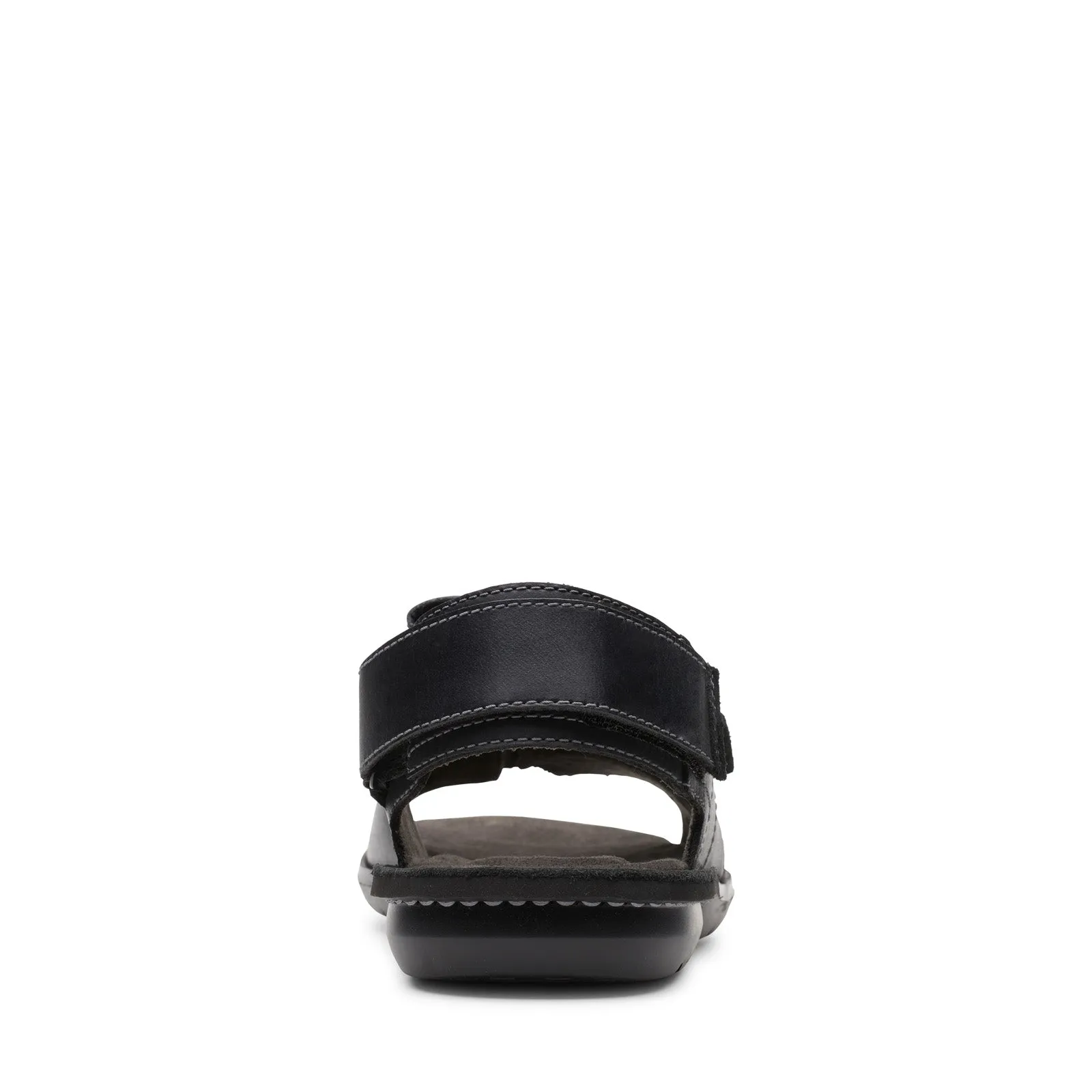 Clarks Ellison Bay 26148456 Mens Black Leather Strap Sport Sandals Shoes