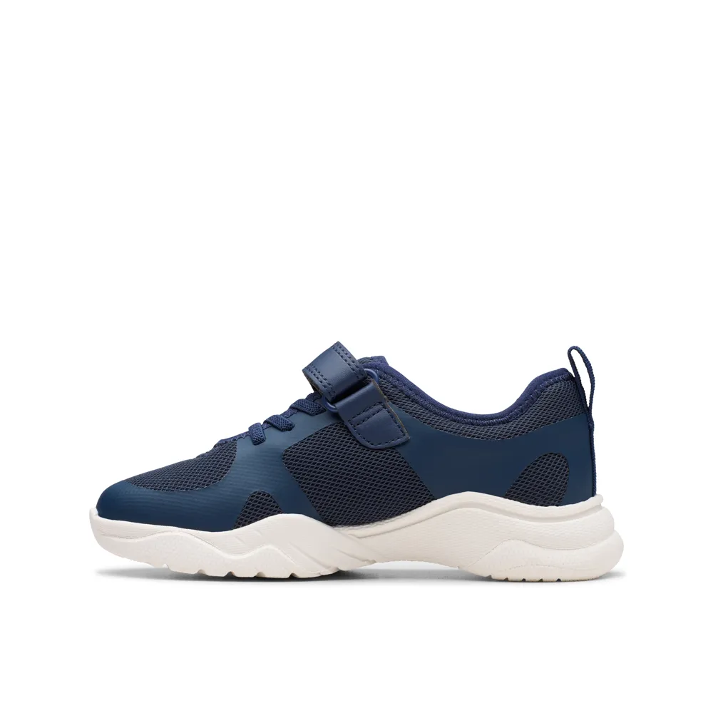 Clarks - Feather Ath K - Navy - Shoes