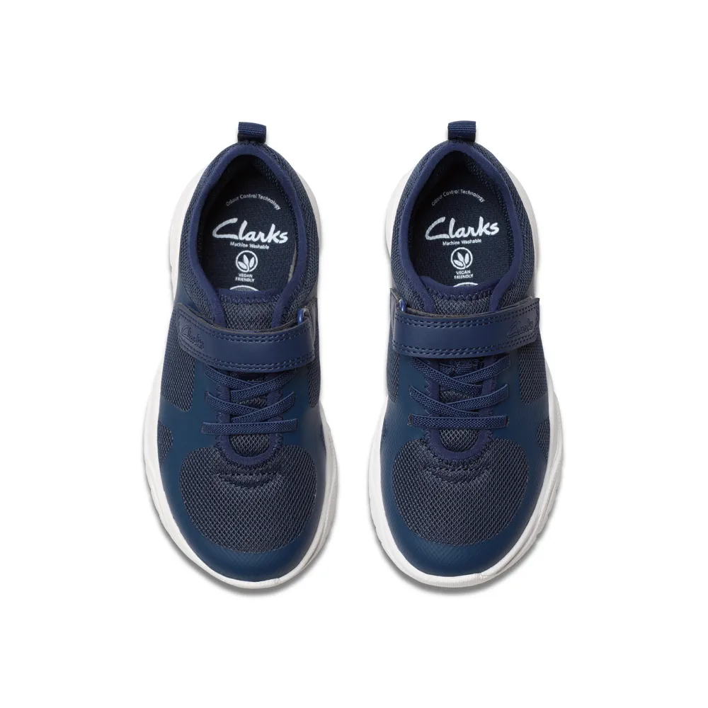 Clarks - Feather Ath K - Navy - Shoes