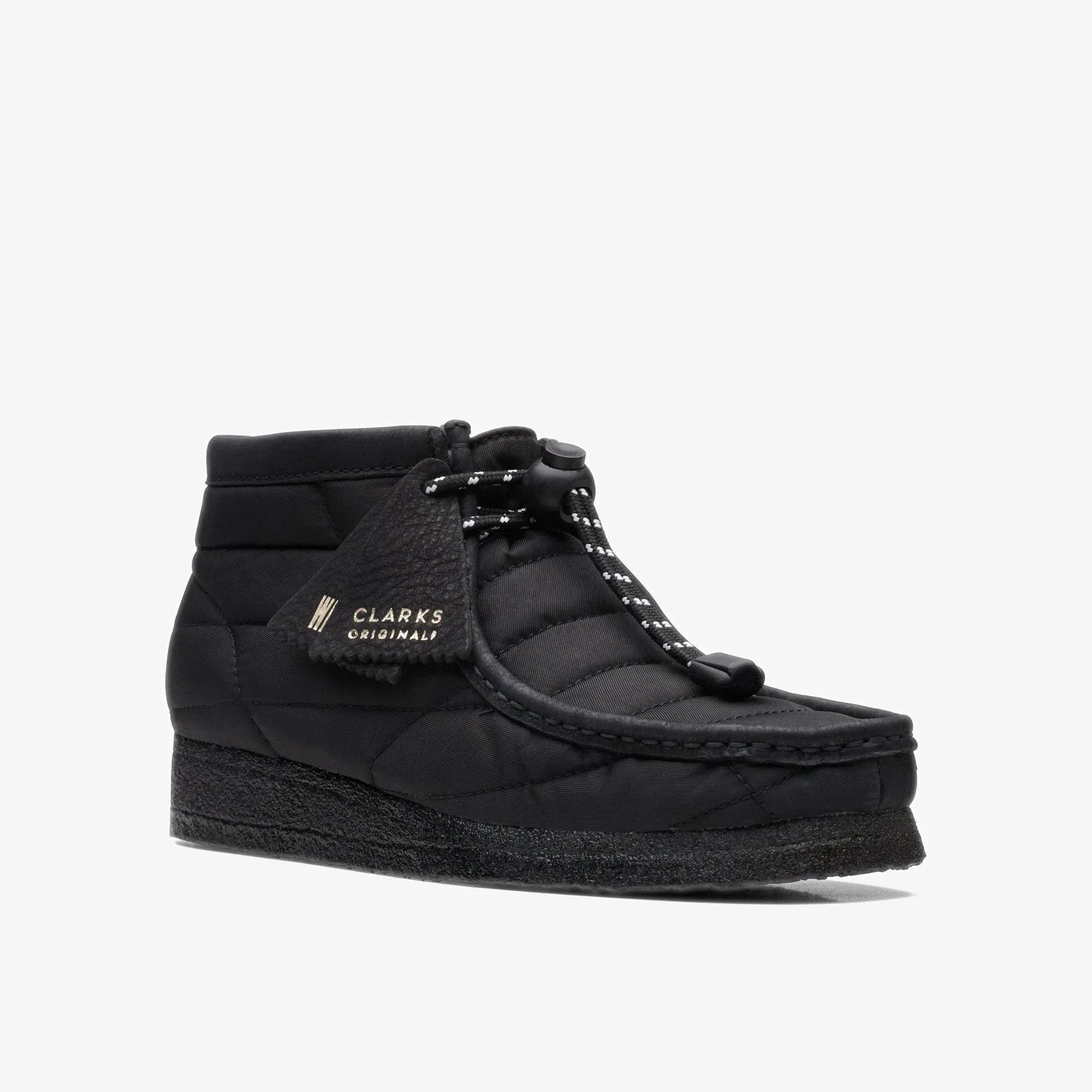 Clarks Women's Wallabee Boots Black Quil 26168587