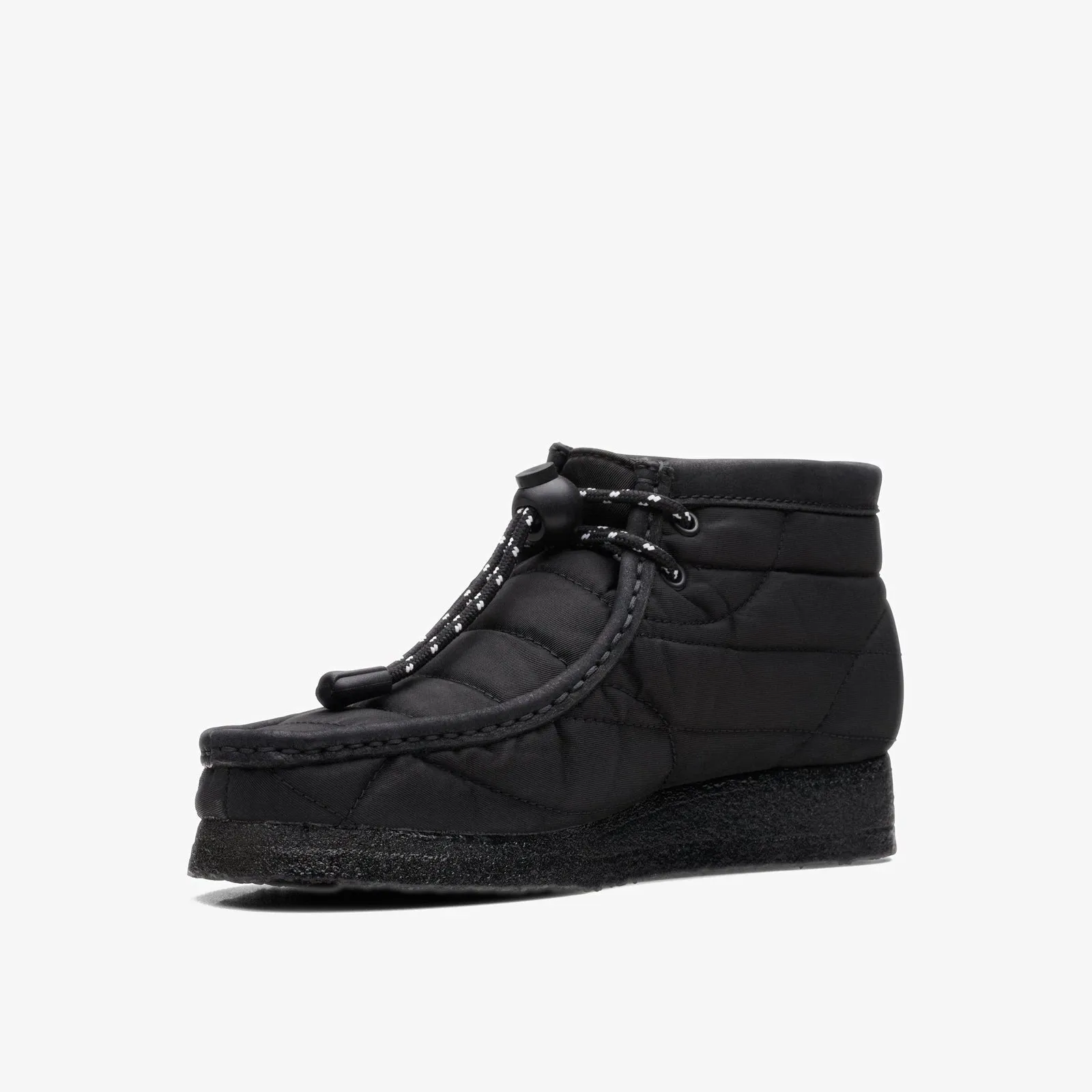 Clarks Women's Wallabee Boots Black Quil 26168587