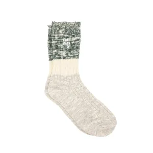 Cloud Unisex Moss Green Striped Sock
