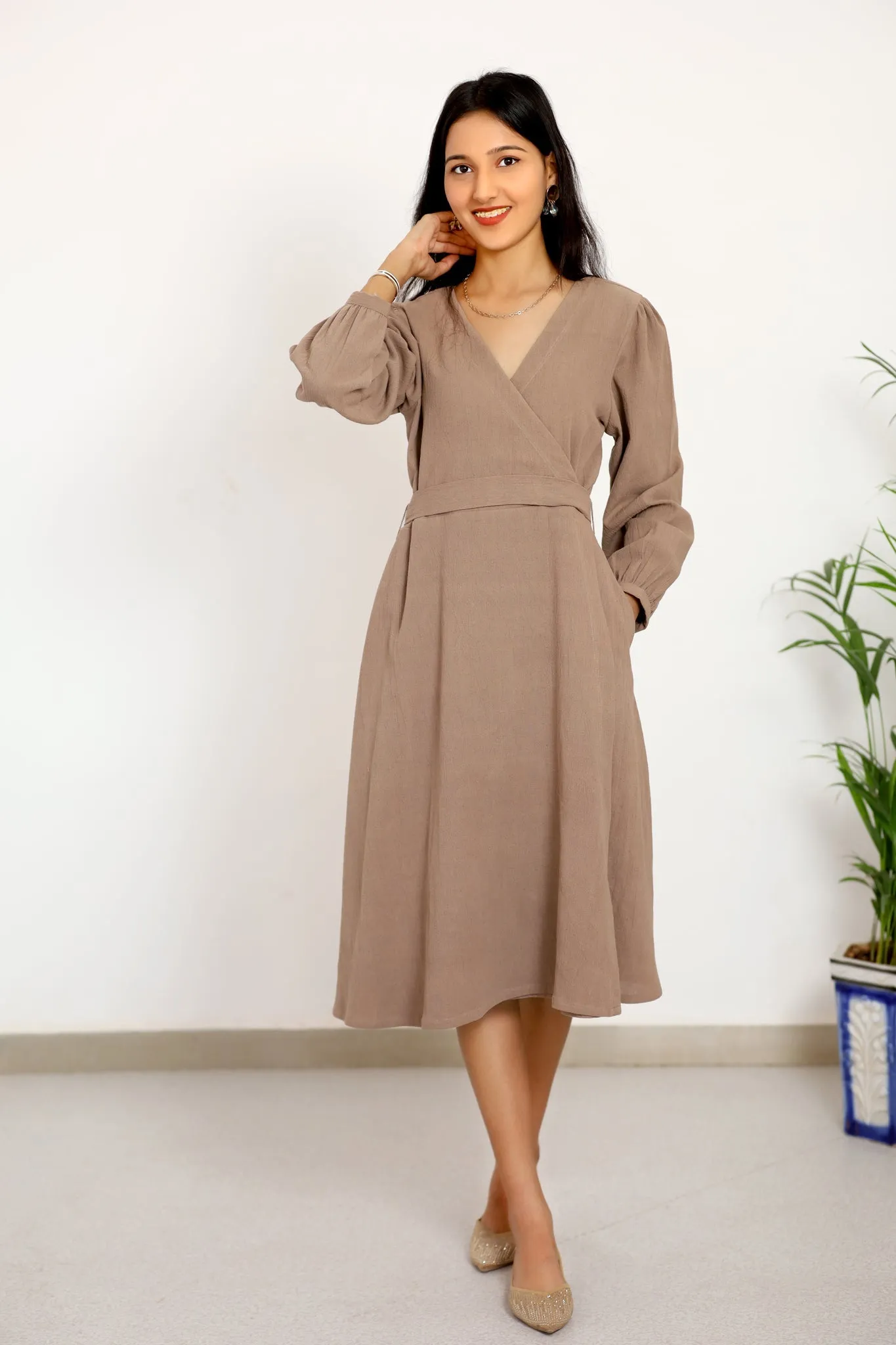 Coffee Blended Dress
