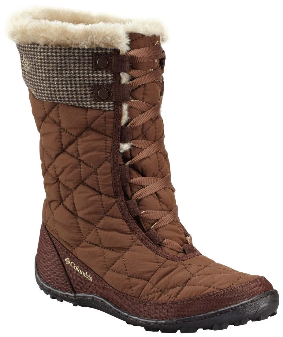Columbia Women Brown MINX MID II OMNI-HEAT TWEED Water Resistant Shoes