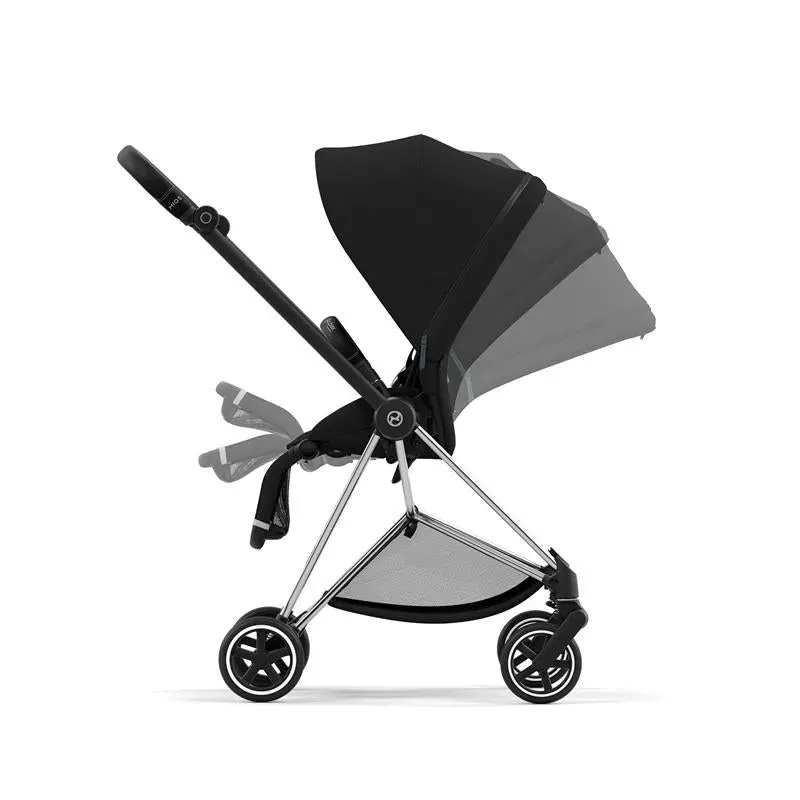 Cybex - Mios 3, Chrome/Black Frame   Sepia Black Seat Pack