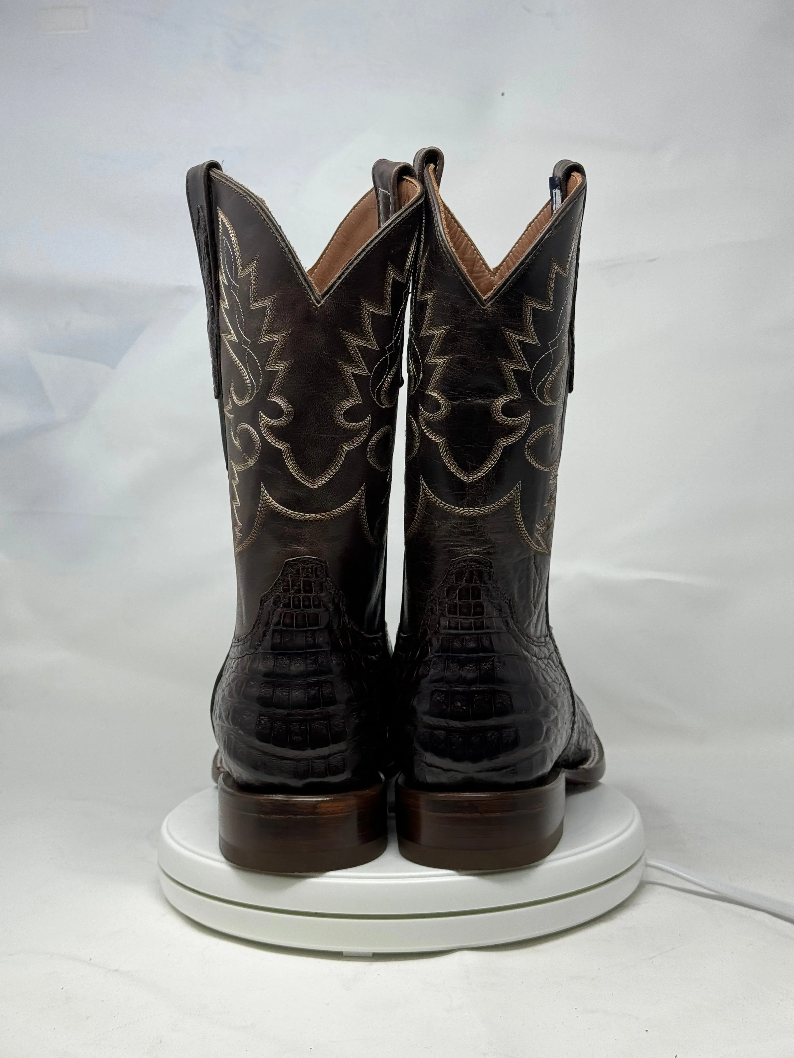 DJ2006 | Don Juan Boots Men's Caiman Belly Chocolate H Toe P