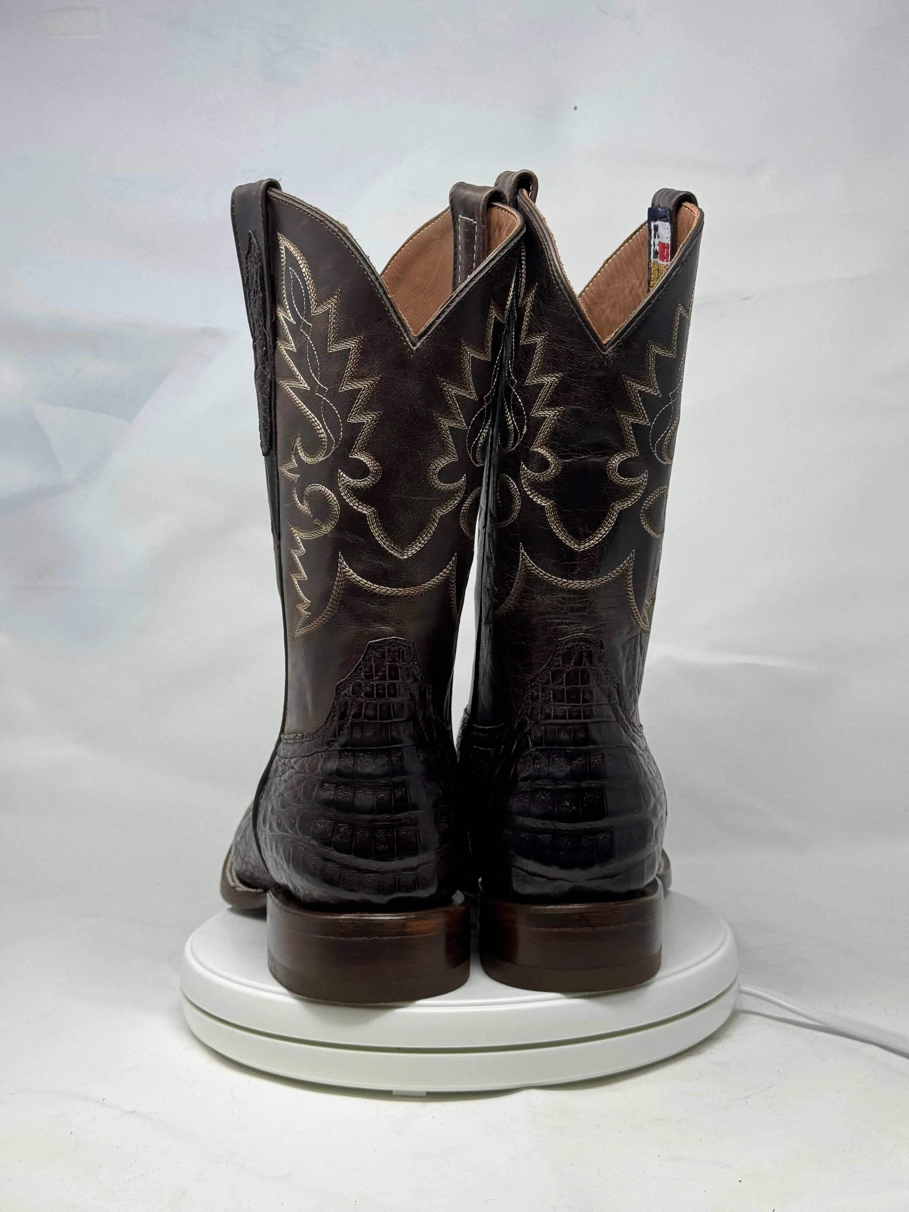 DJ2006 | Don Juan Boots Men's Caiman Belly Chocolate H Toe P