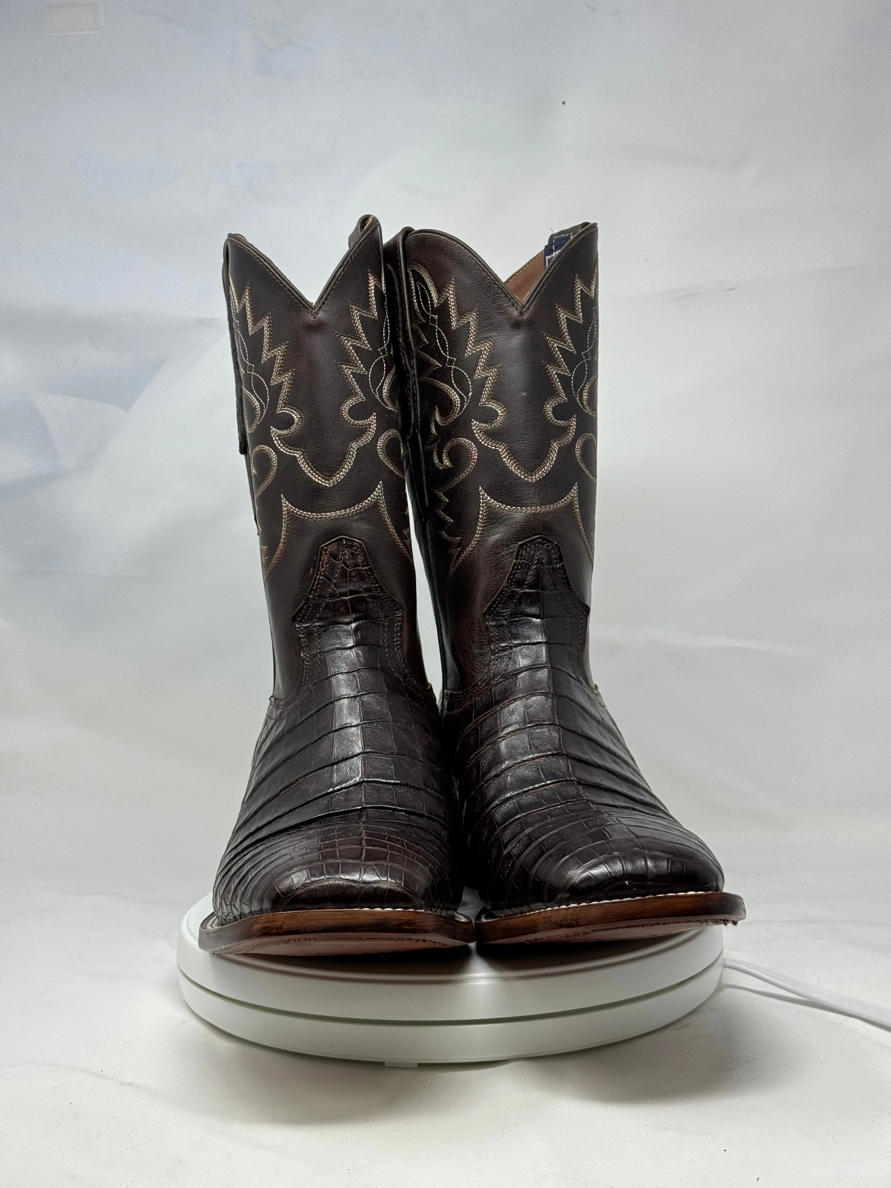 DJ2006 | Don Juan Boots Men's Caiman Belly Chocolate H Toe P