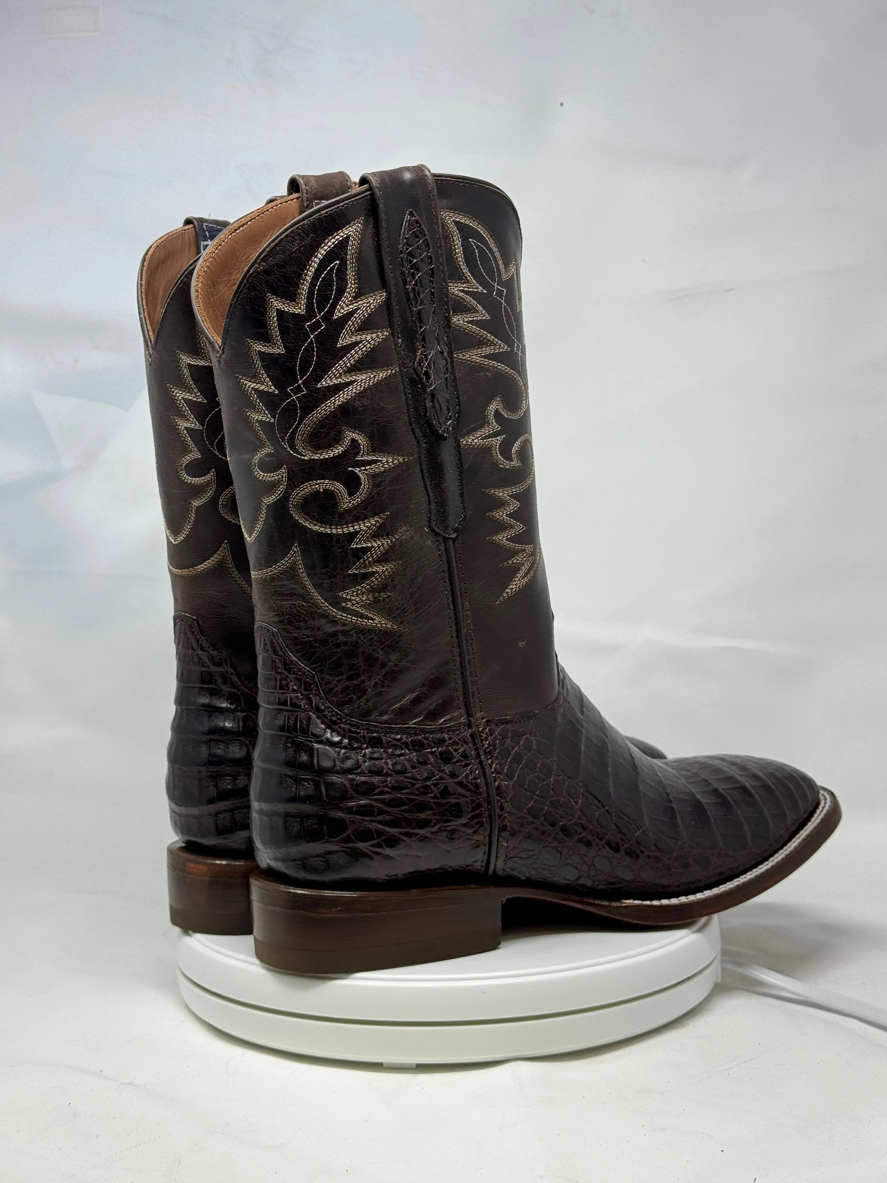 DJ2006 | Don Juan Boots Men's Caiman Belly Chocolate H Toe P