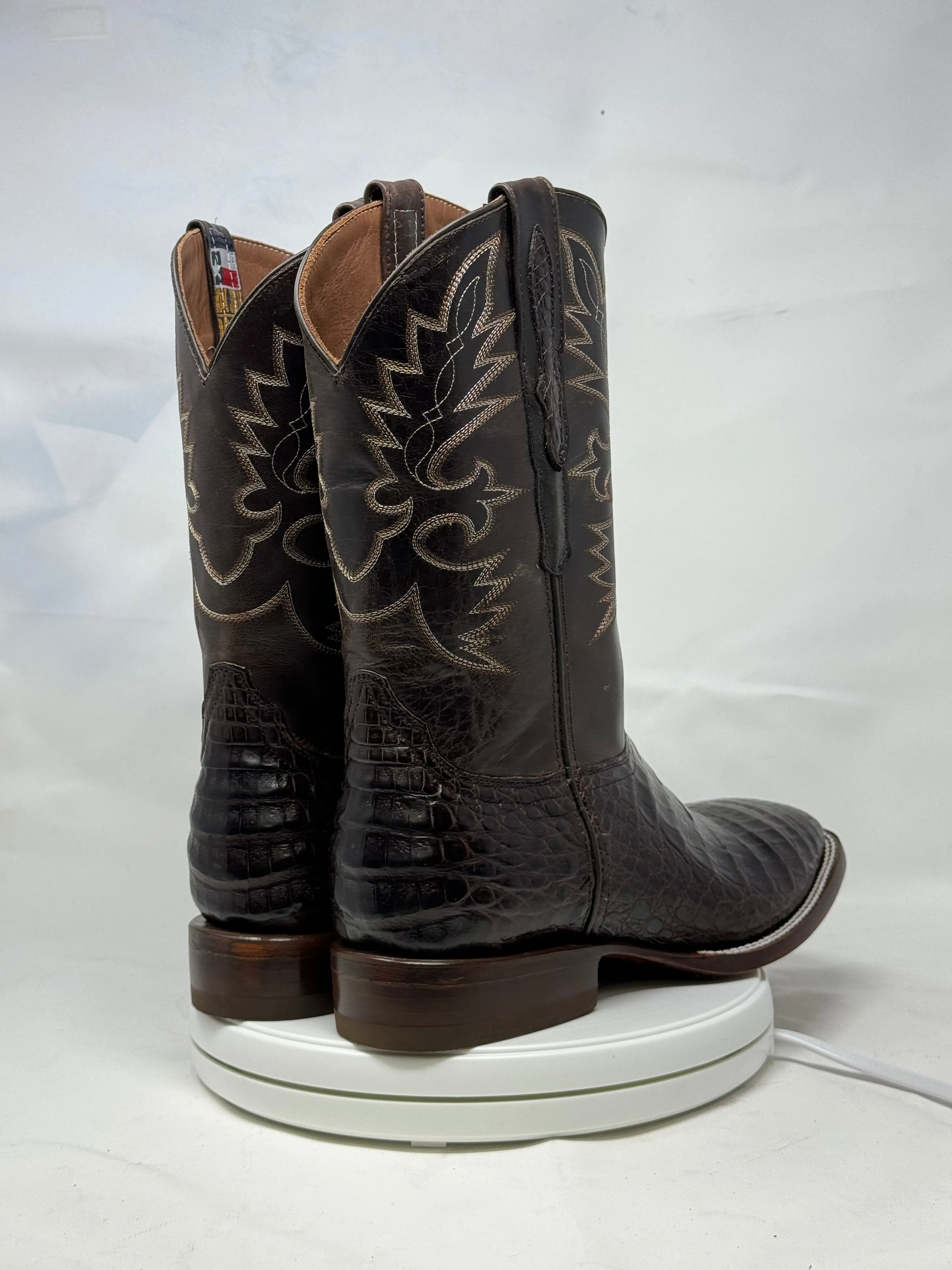 DJ2006 | Don Juan Boots Men's Caiman Belly Chocolate H Toe P