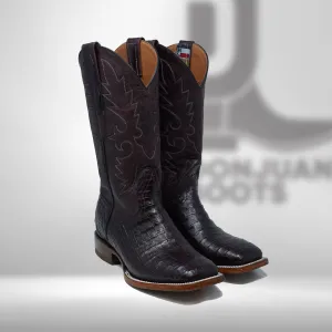 DJ2029 | Don Juan Boots Men's Caiman Belly Black Cherry H Toe
