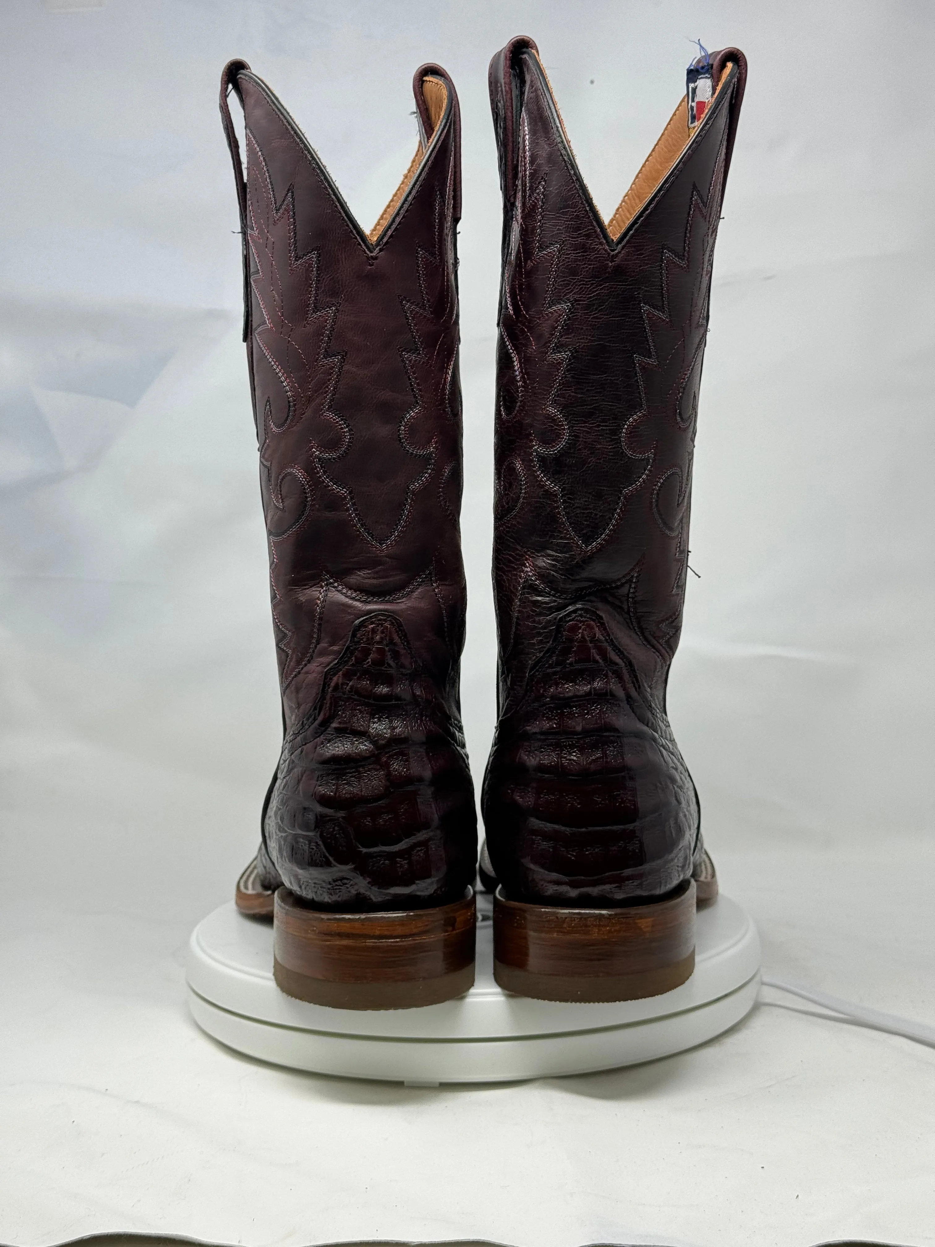 DJ2029 | Don Juan Boots Men's Caiman Belly Black Cherry H Toe