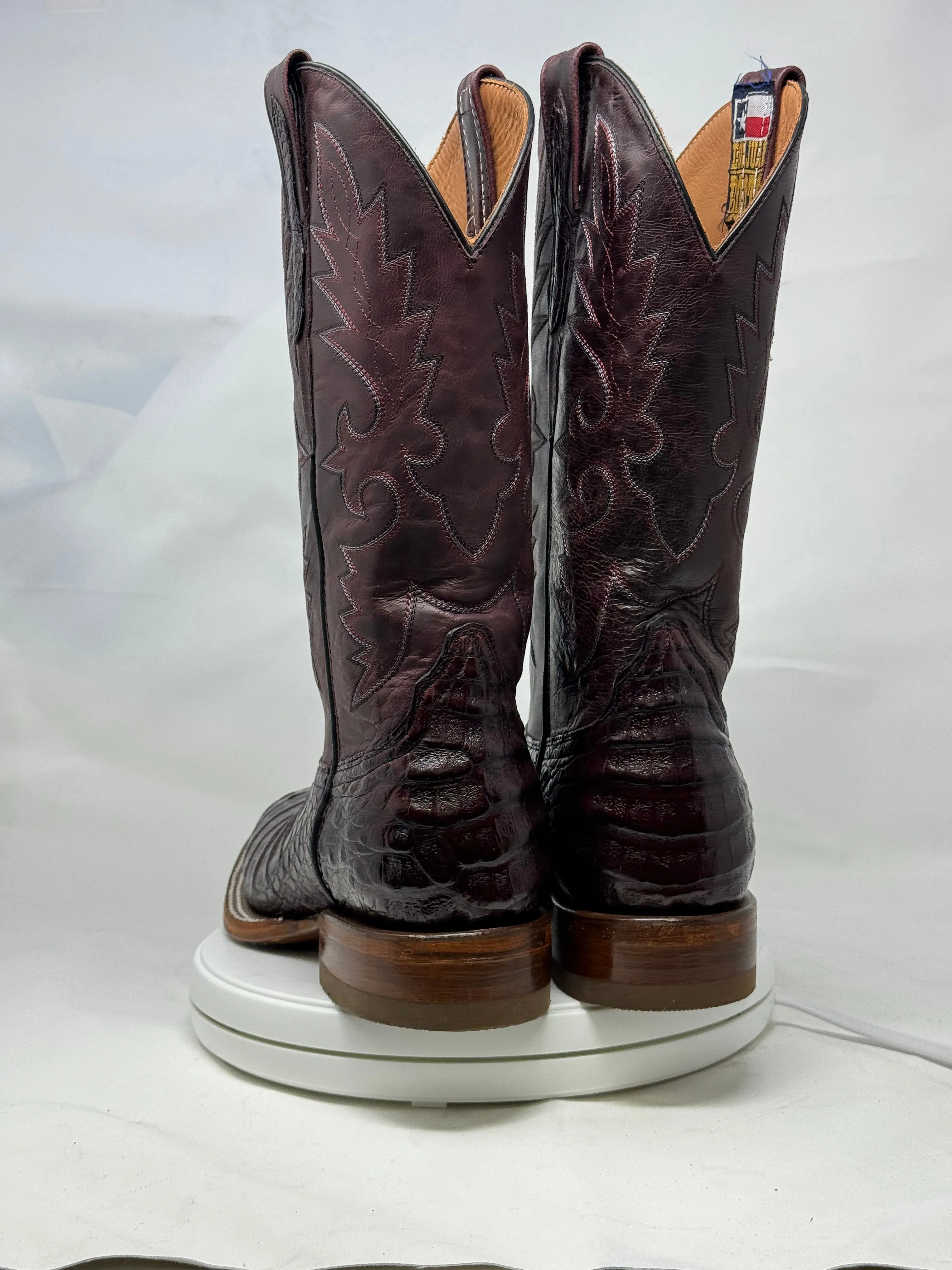 DJ2029 | Don Juan Boots Men's Caiman Belly Black Cherry H Toe