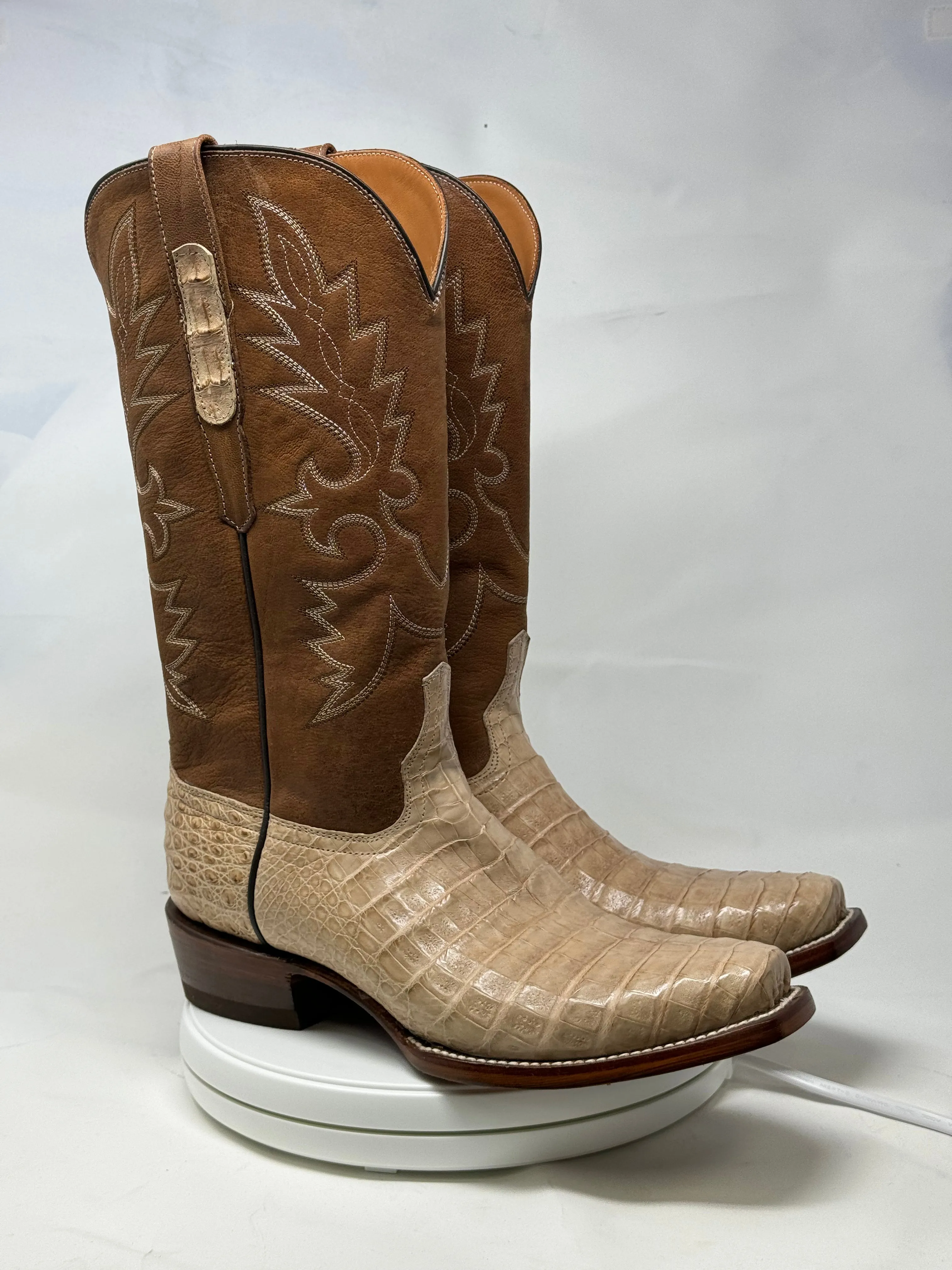 DJ2056 | Don Juan Boots Men's Caiman Belly Oryx Diamond Toe