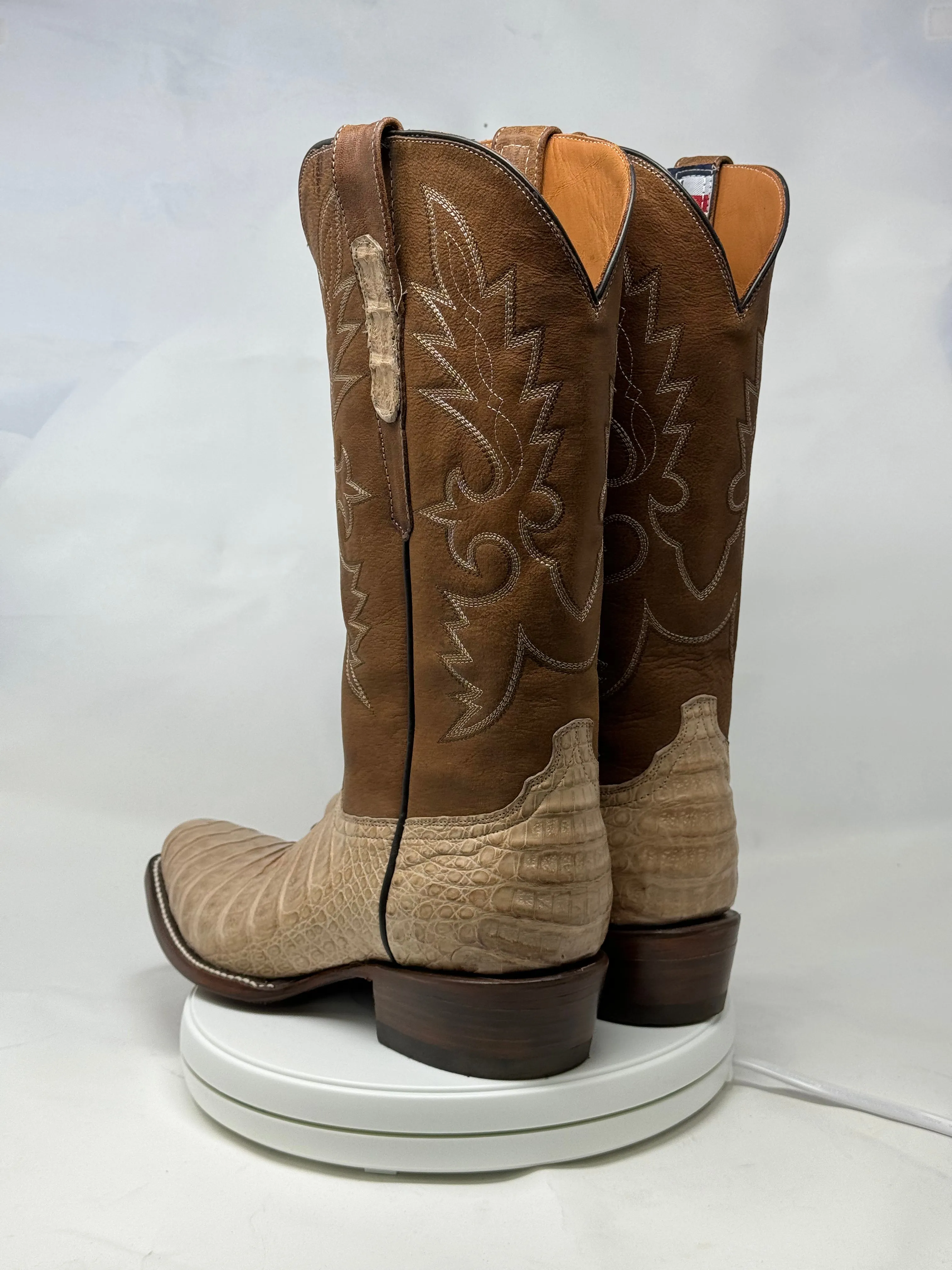 DJ2056 | Don Juan Boots Men's Caiman Belly Oryx Diamond Toe
