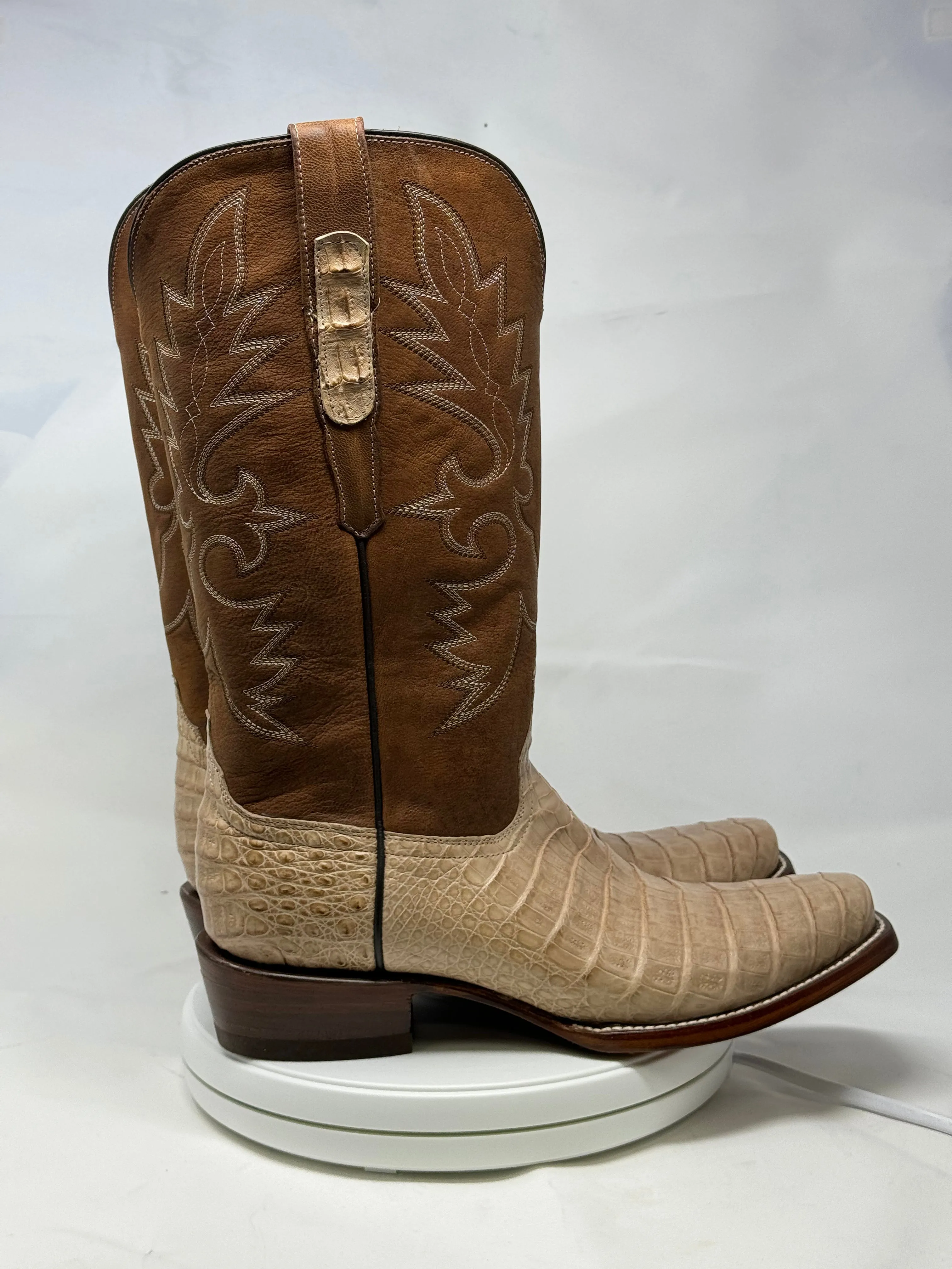 DJ2056 | Don Juan Boots Men's Caiman Belly Oryx Diamond Toe