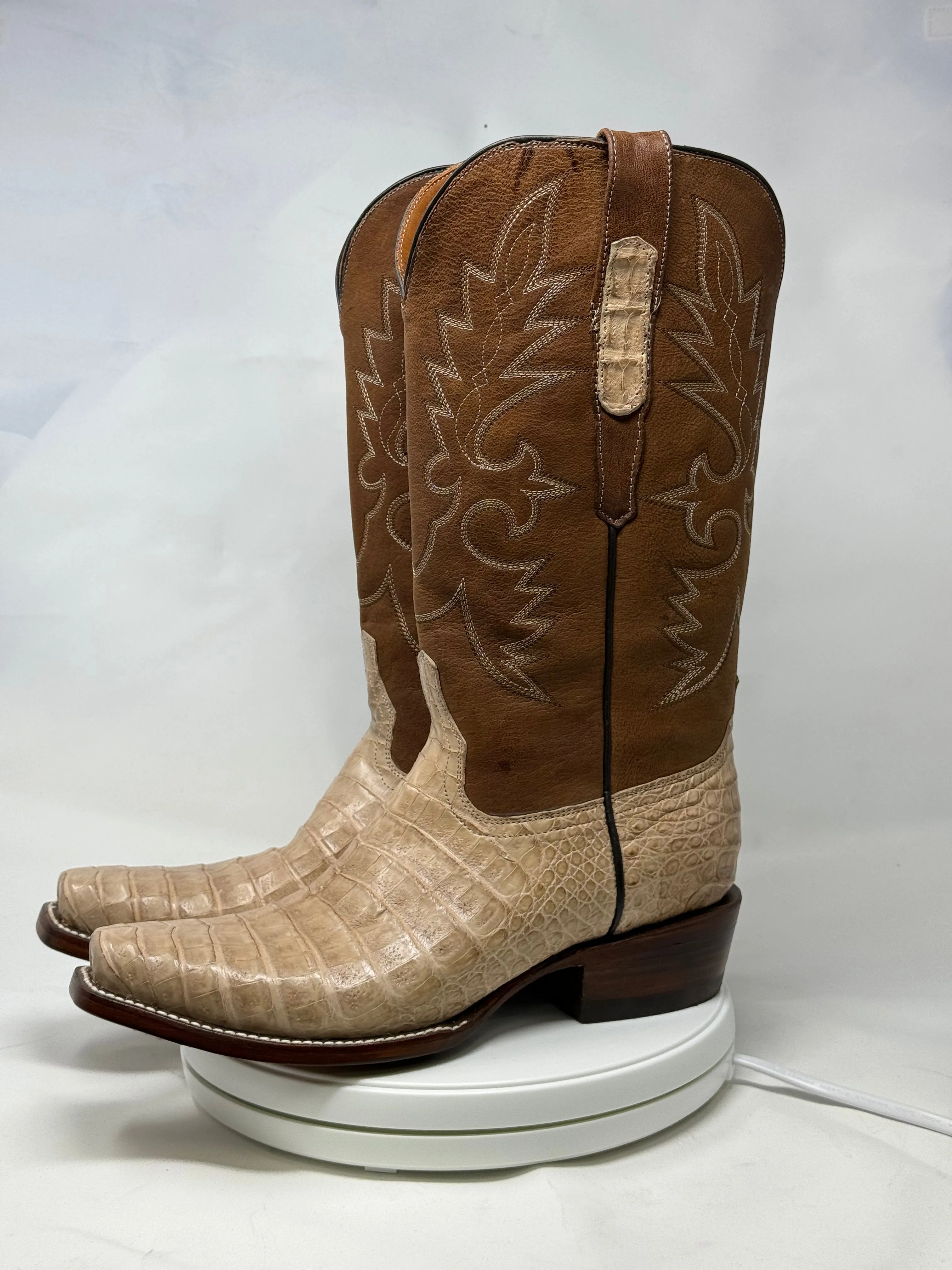 DJ2056 | Don Juan Boots Men's Caiman Belly Oryx Diamond Toe