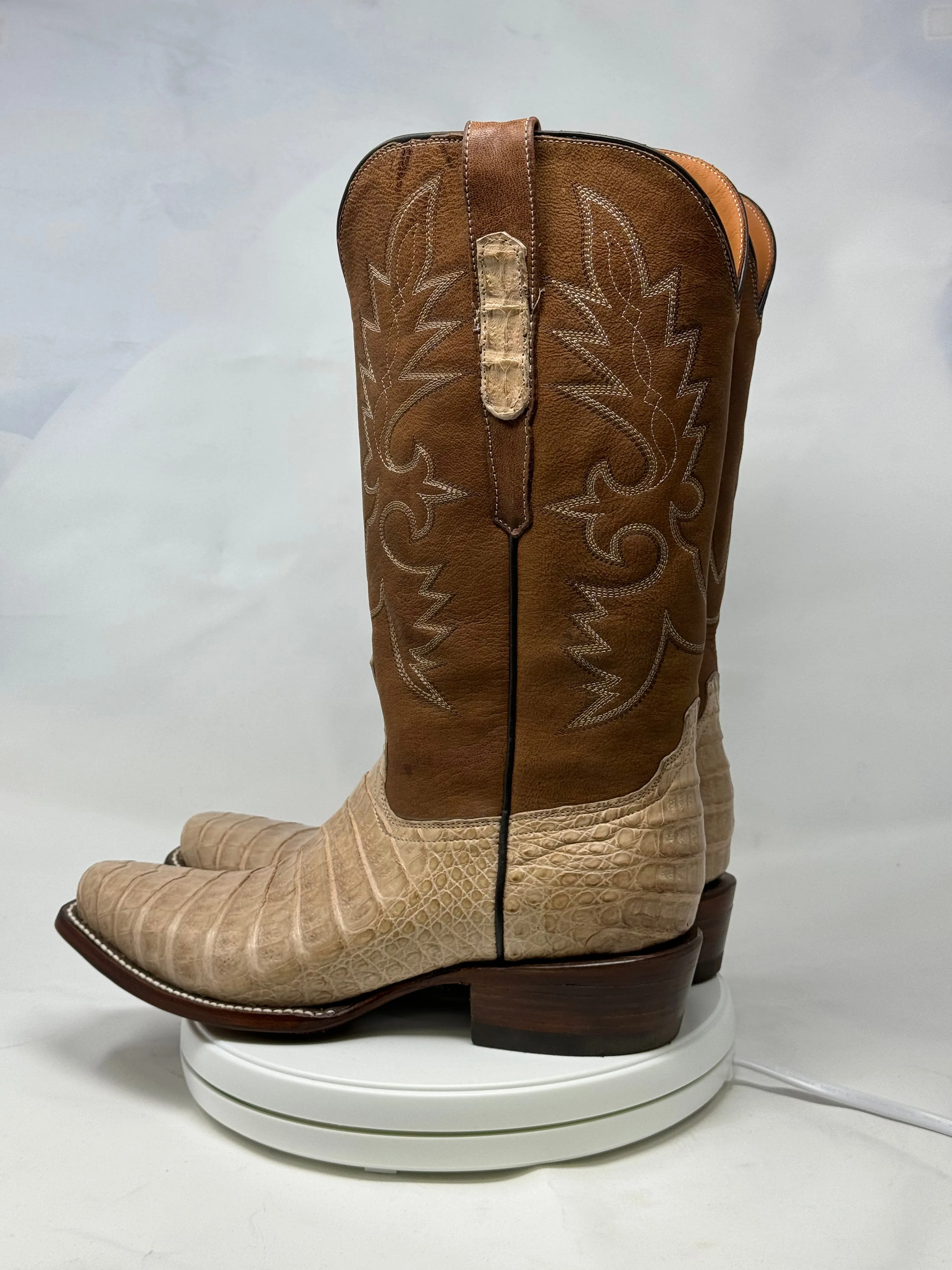 DJ2056 | Don Juan Boots Men's Caiman Belly Oryx Diamond Toe
