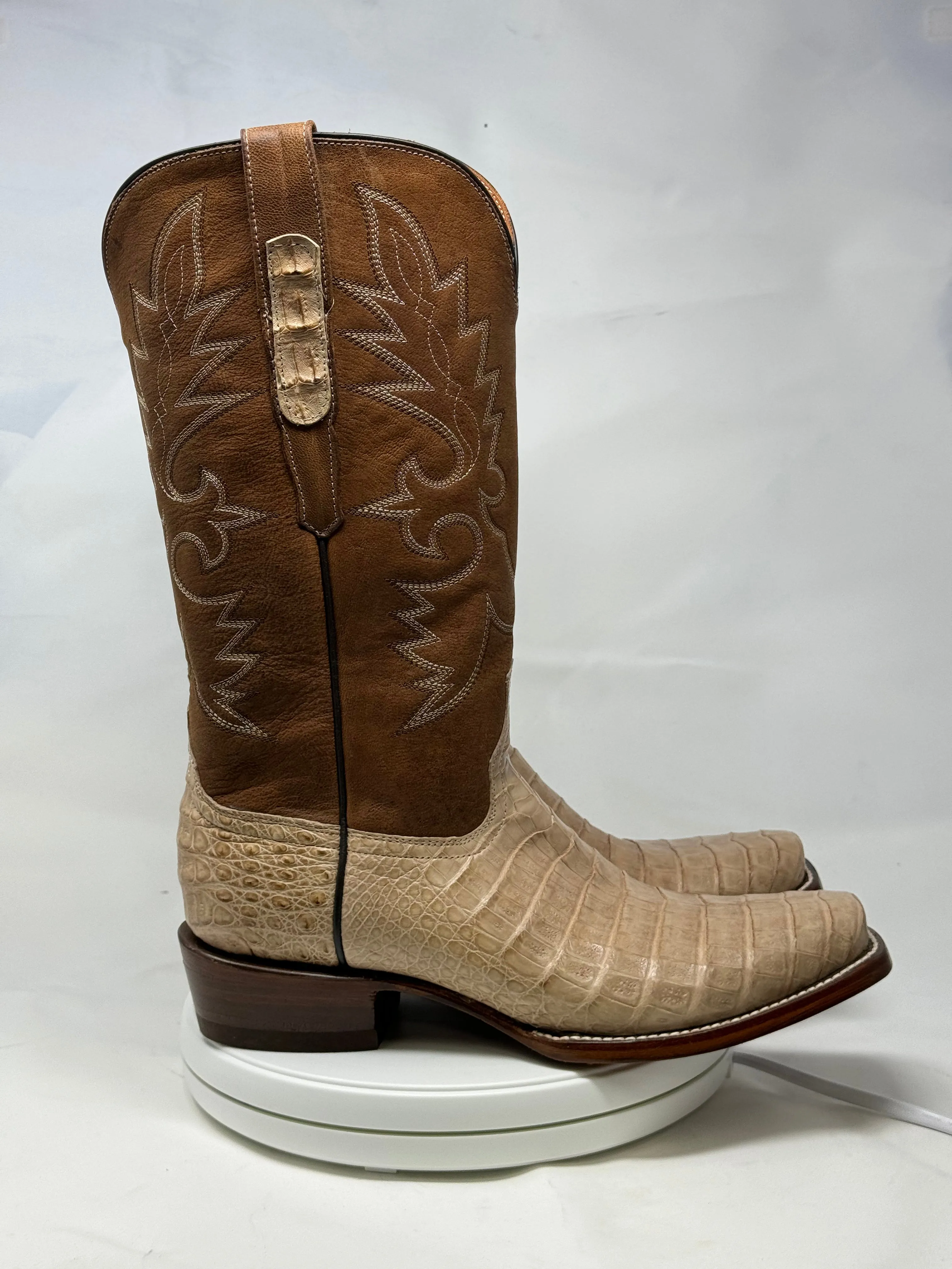 DJ2056 | Don Juan Boots Men's Caiman Belly Oryx Diamond Toe
