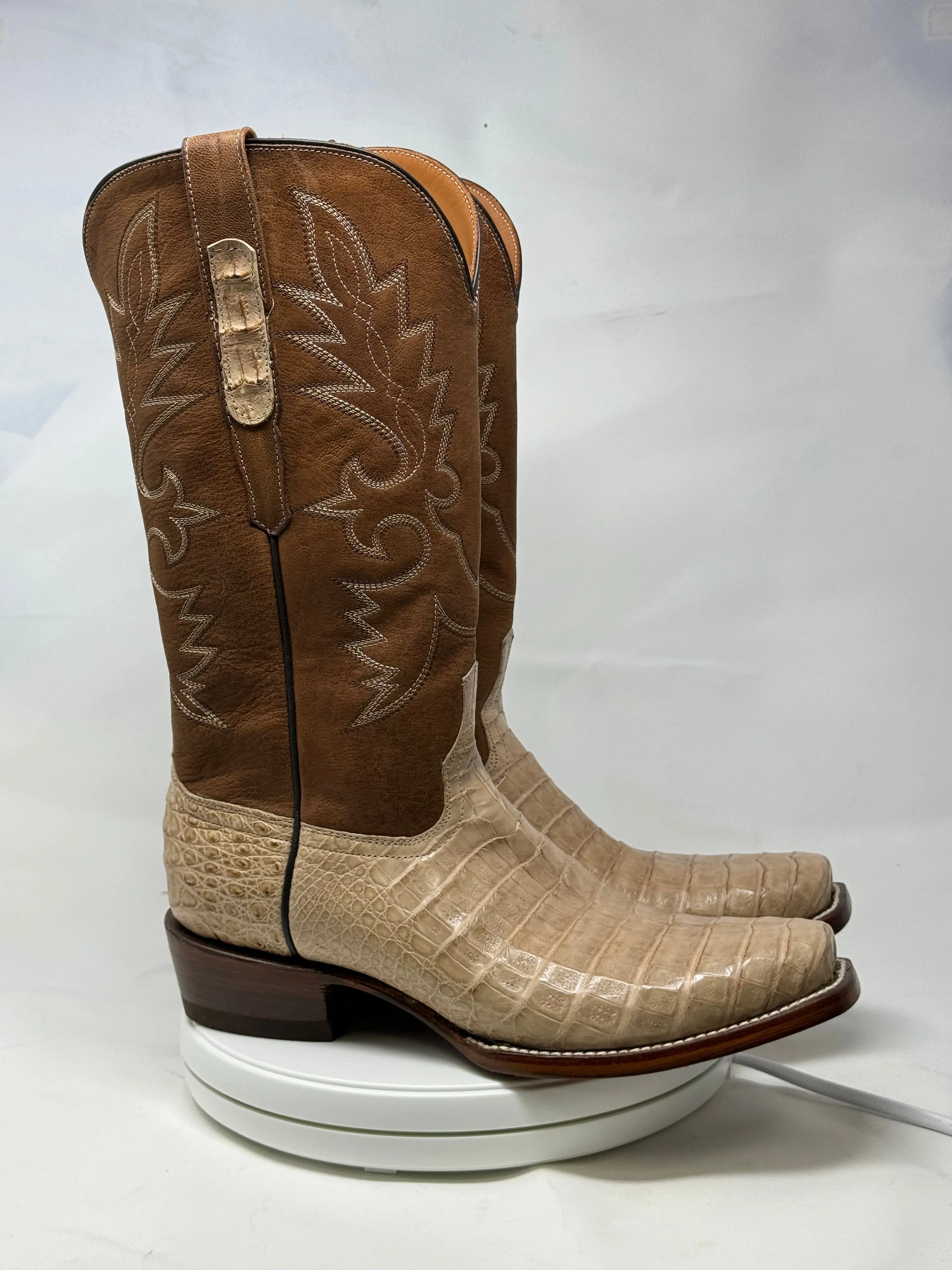 DJ2056 | Don Juan Boots Men's Caiman Belly Oryx Diamond Toe