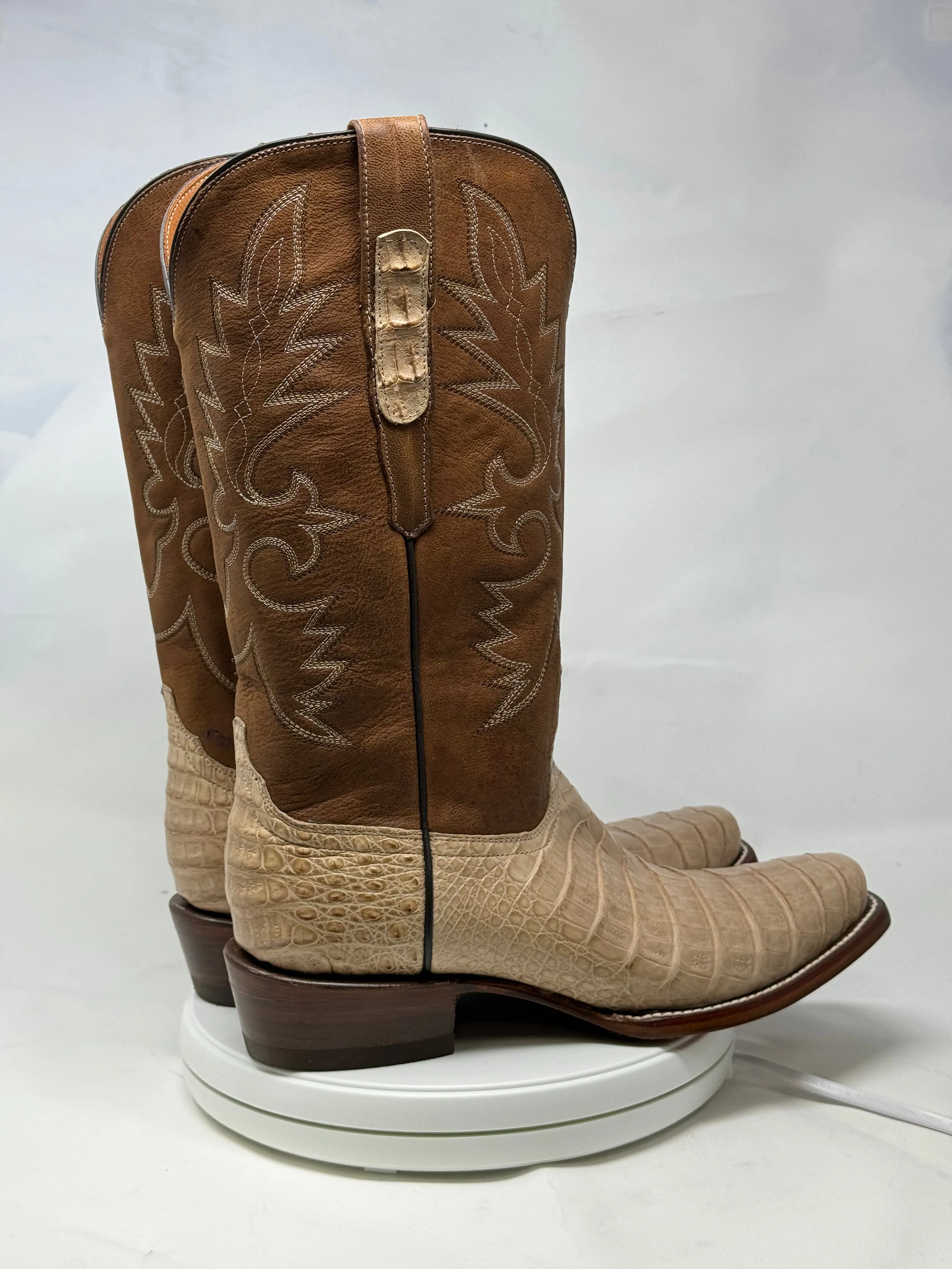 DJ2056 | Don Juan Boots Men's Caiman Belly Oryx Diamond Toe