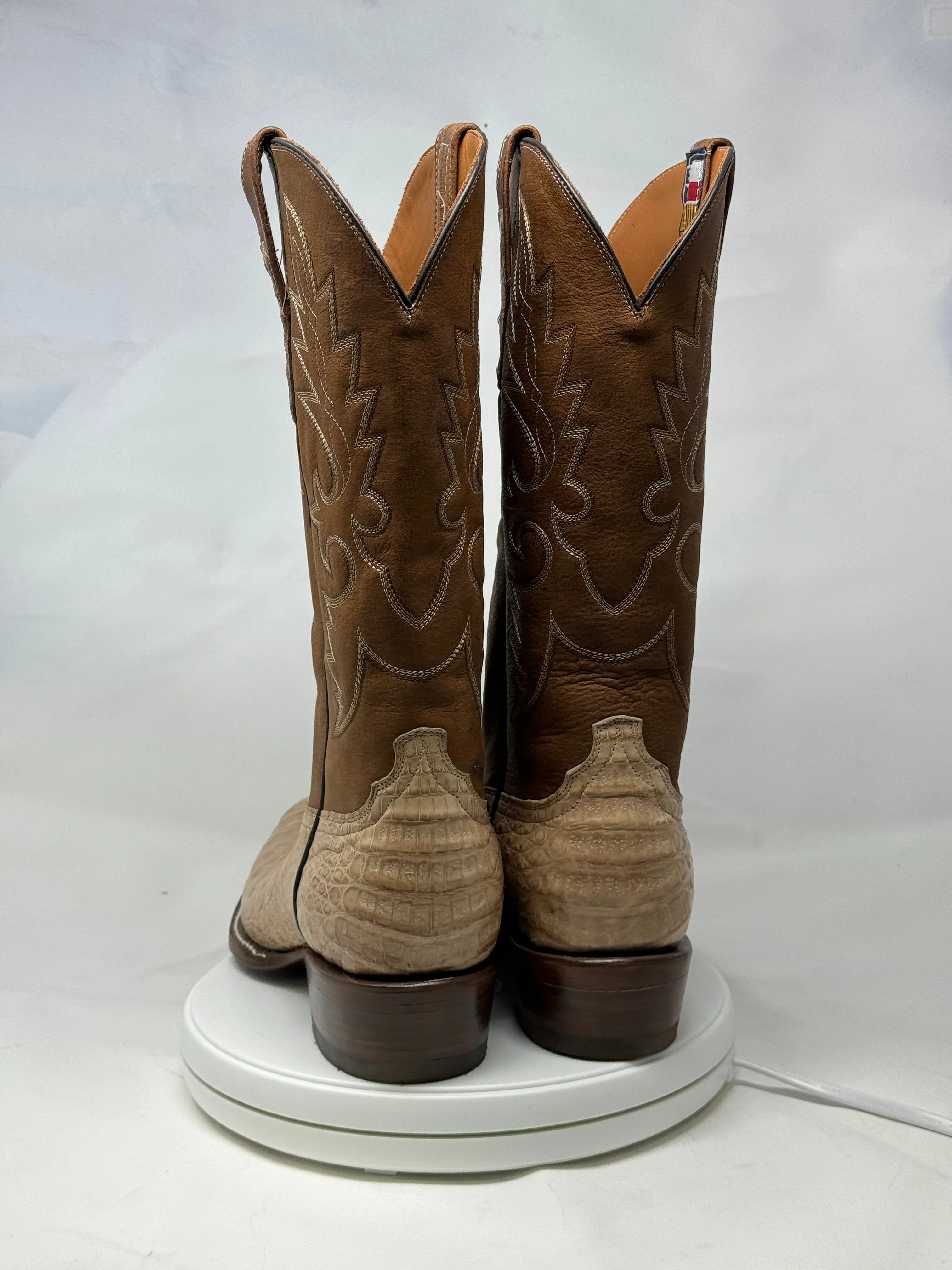DJ2056 | Don Juan Boots Men's Caiman Belly Oryx Diamond Toe