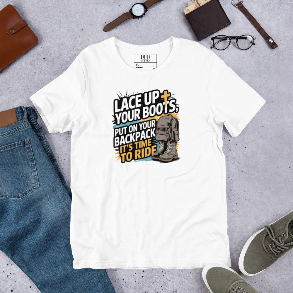 DUO MODERN "LACE UP YOUR BOOTS" Unisex T-Shirt