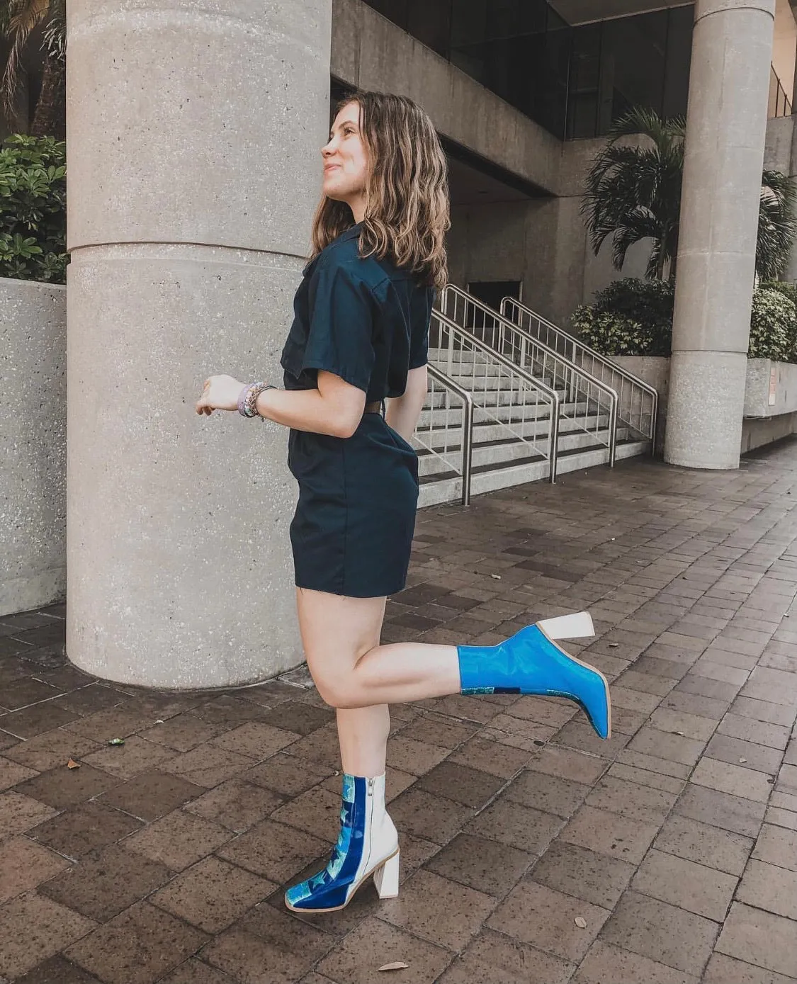 “Electric” modern go go boot