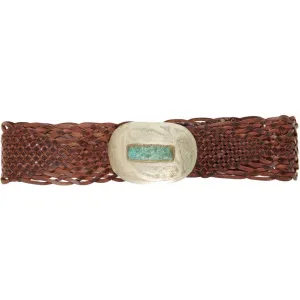 Erickson Beamon woven leather belt
