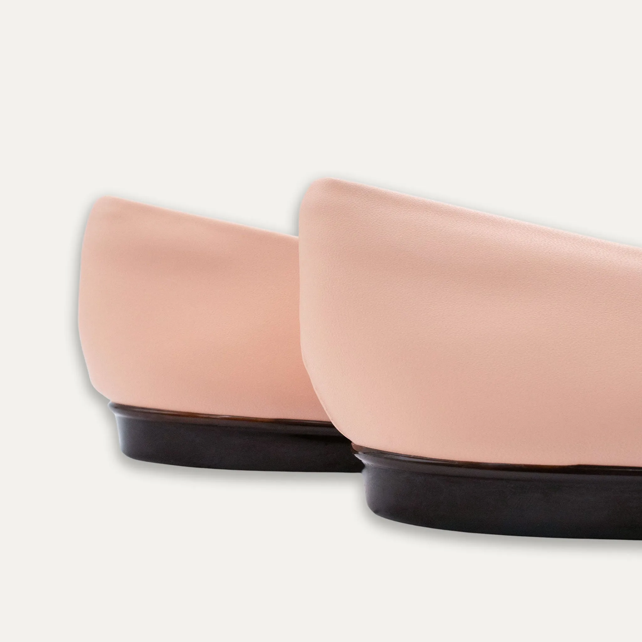 Estela Apricot Pointed Toe Flats