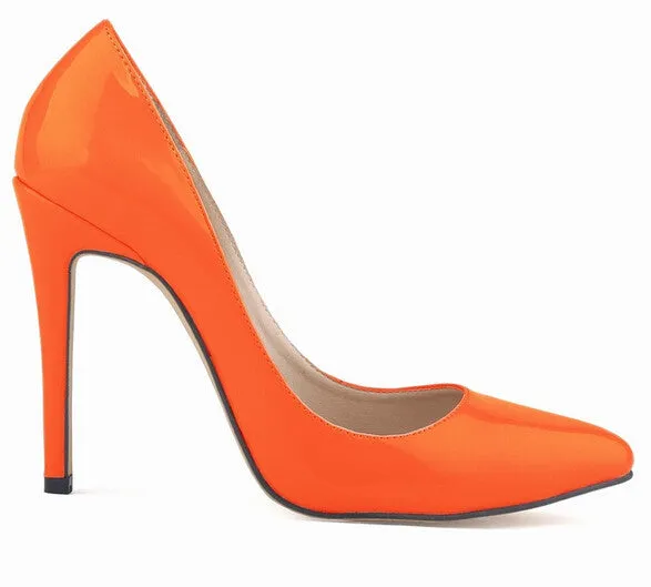fashion pointed toe high heels shoes woman weeding party women's pumps size 35-42 Heel height 11cm
