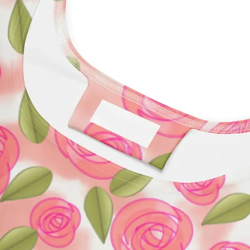 Flirty Pink Roses Skater Dress to Steal Every Spotlight