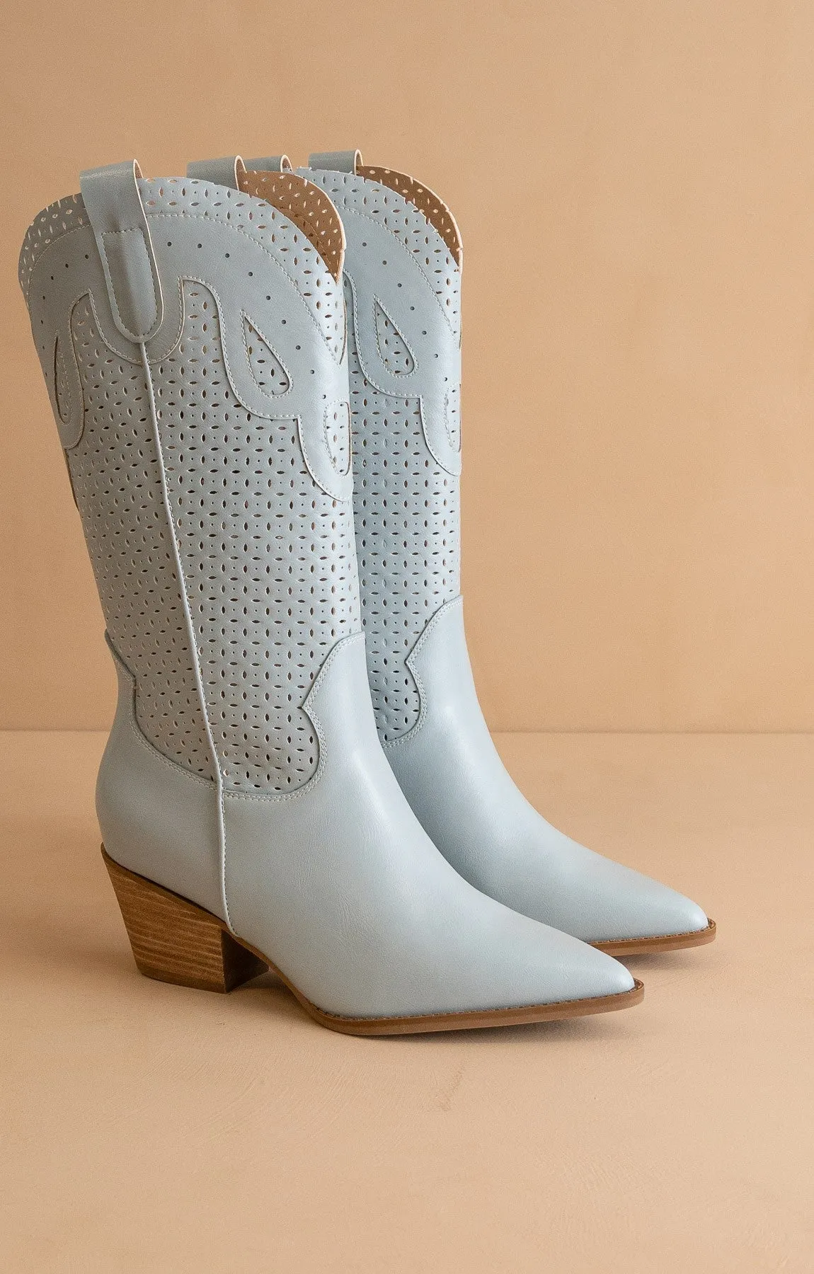 Gabby Perforated Western Boot