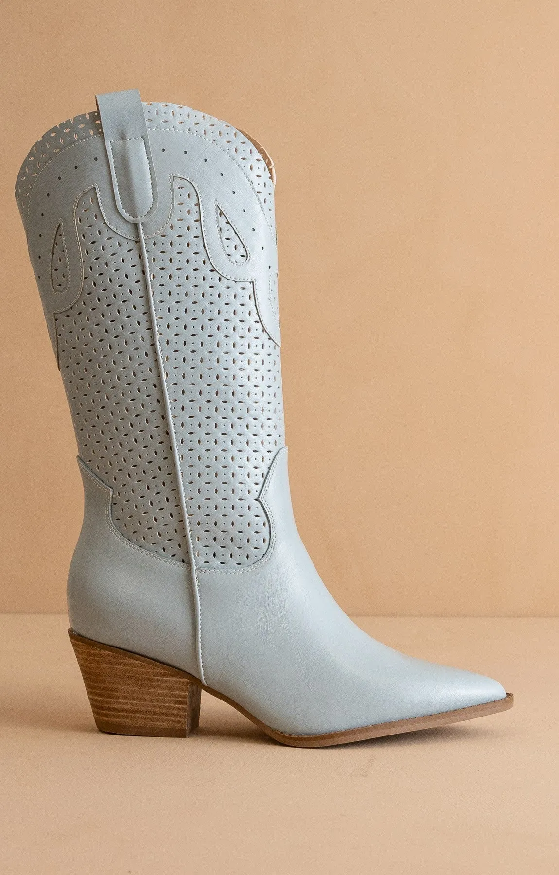 Gabby Perforated Western Boot