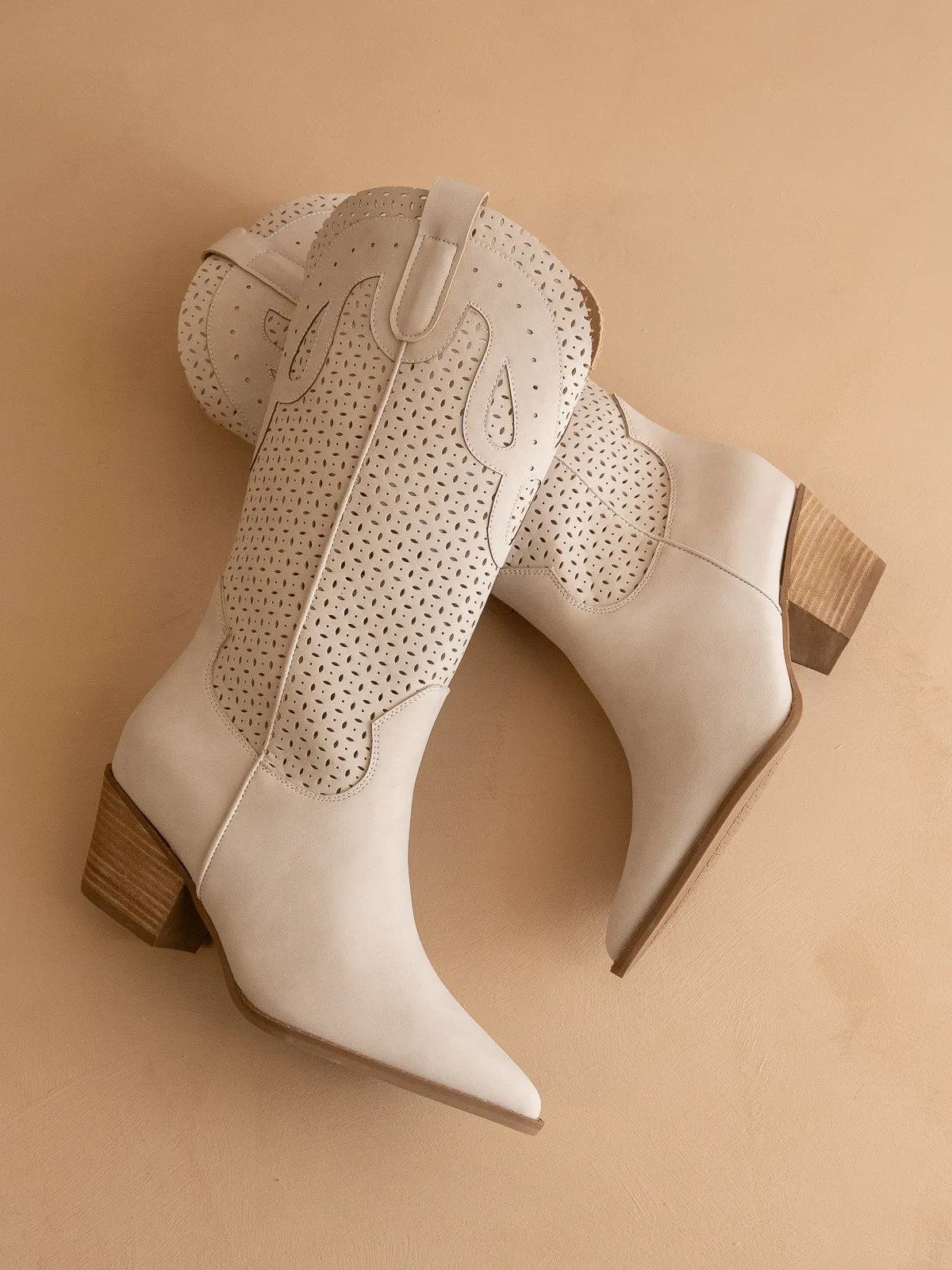 Gabby Perforated Western Boot