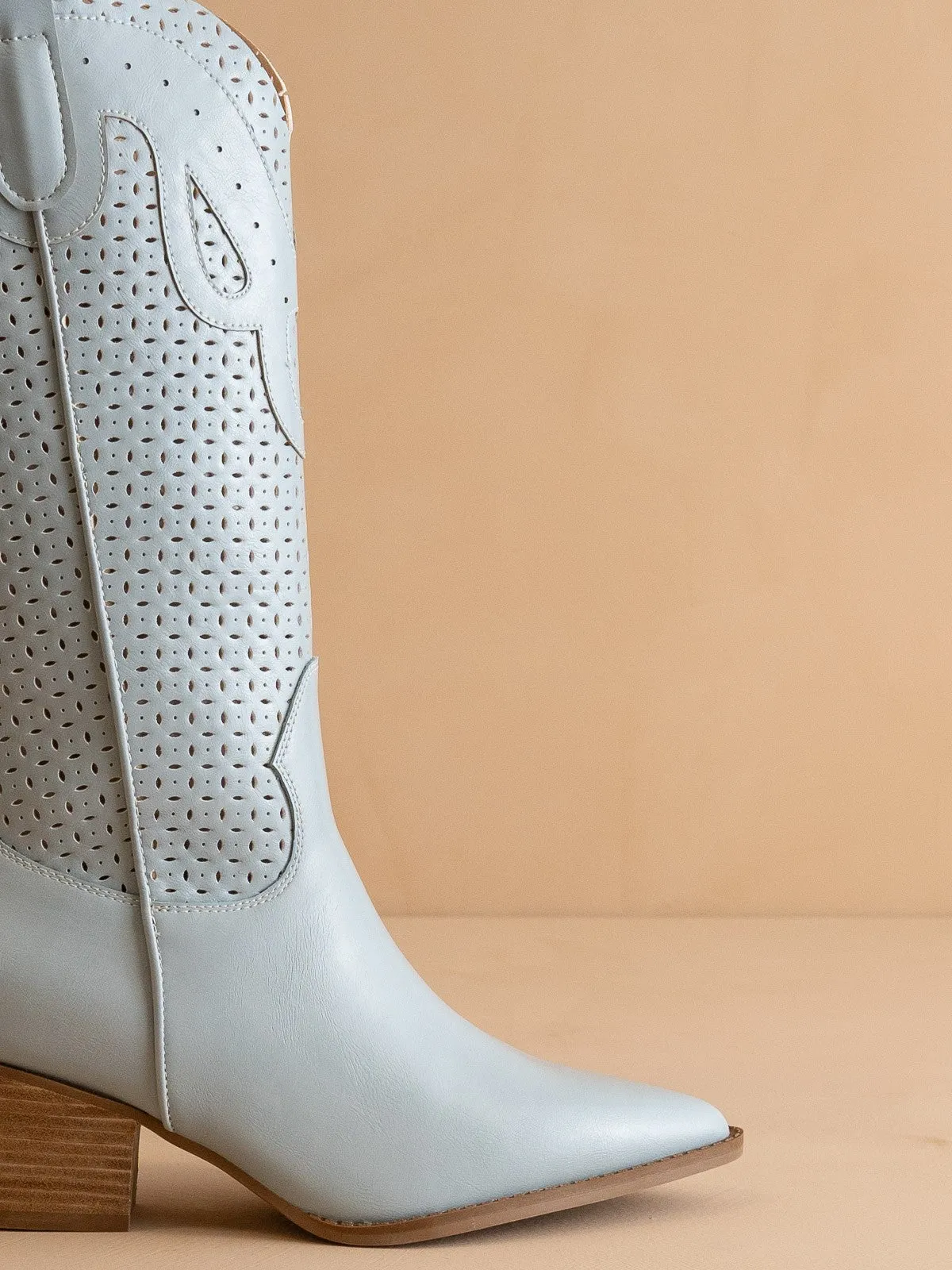 Gabby Perforated Western Boot