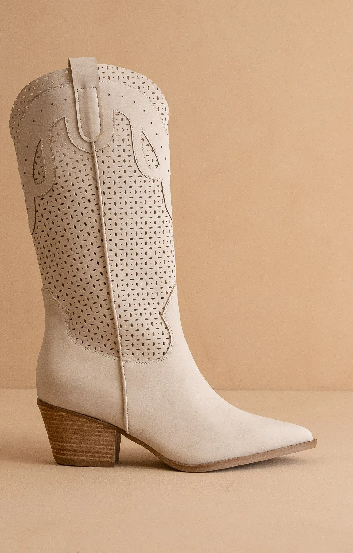 Gabby Perforated Western Boot