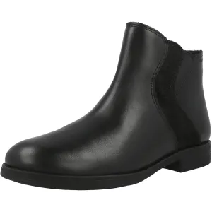 Geox Agata Waterproof Girls' Black Ankle Boots