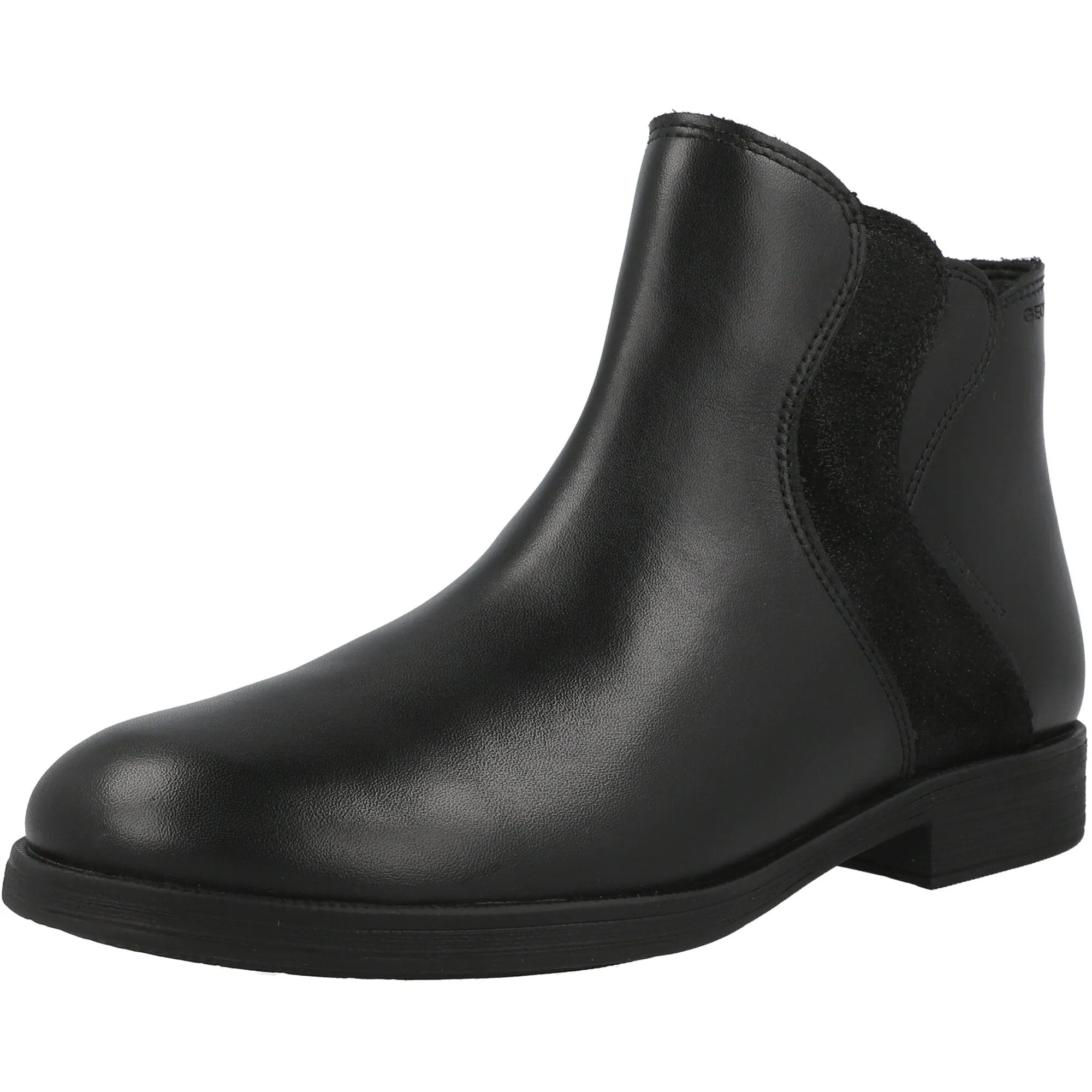 Geox Agata Waterproof Girls' Black Ankle Boots