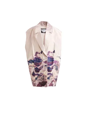 Hanako Kimono Vest - Violet