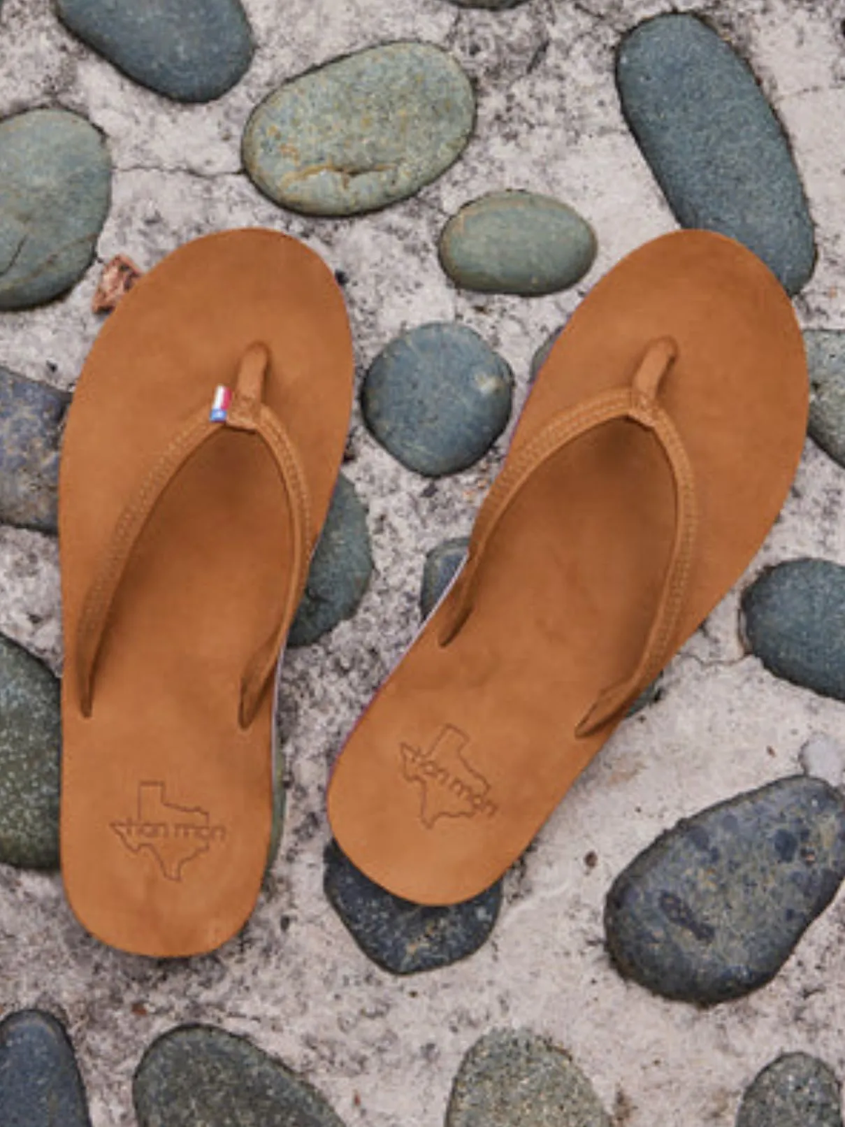 Hari Mari Hometown Fields Flip Flop Texas Tan