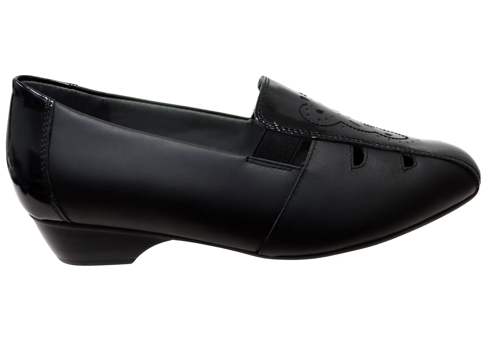 Homyped Tayla Womens Comfortable Leather Low Heel Shoes