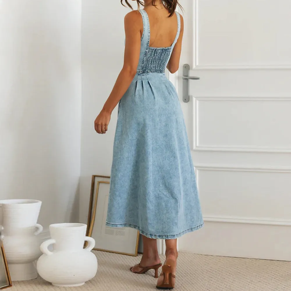 Jessamine | Stylish Denim Button-Down Dress