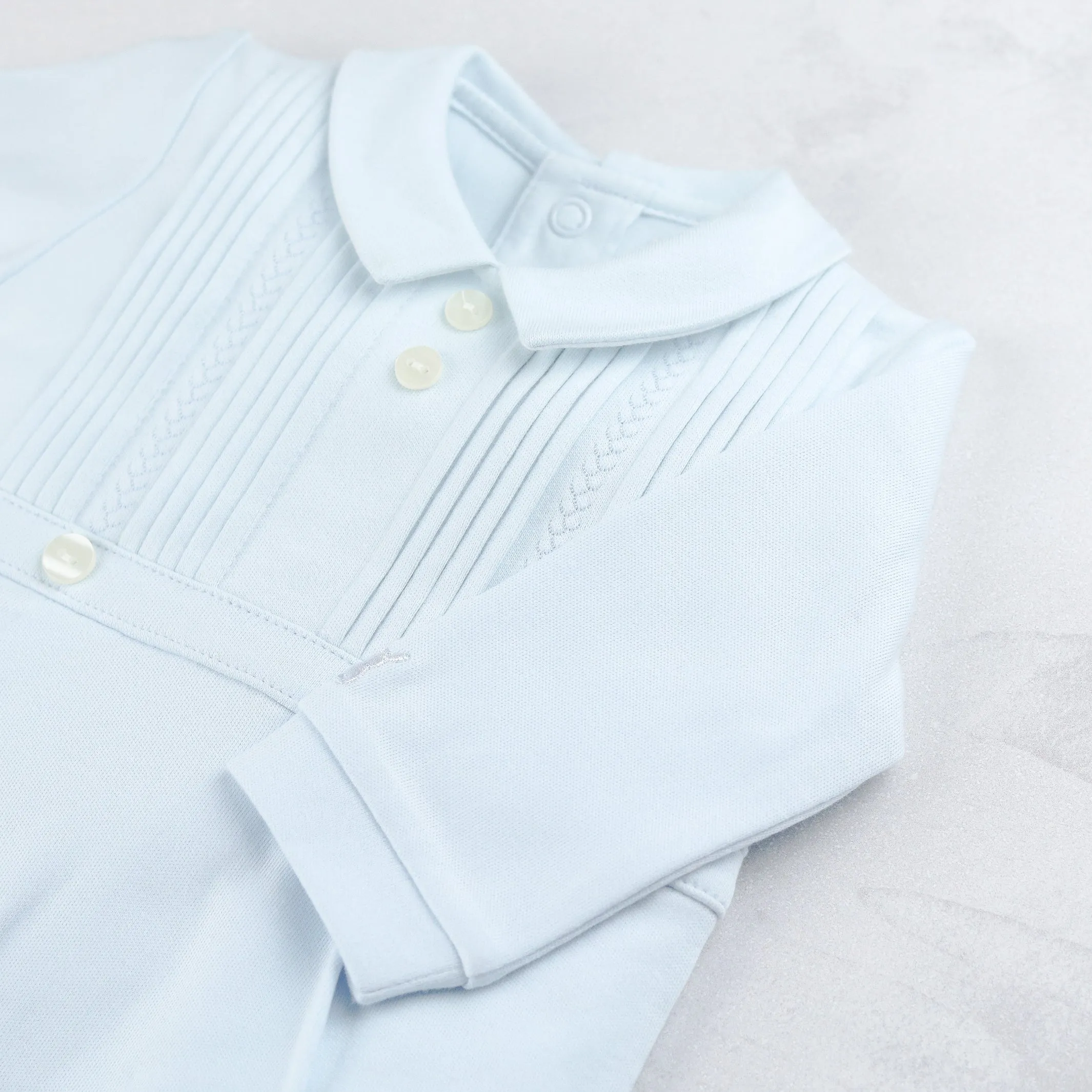 Jimmy Boys Smart Pleated Babygrow