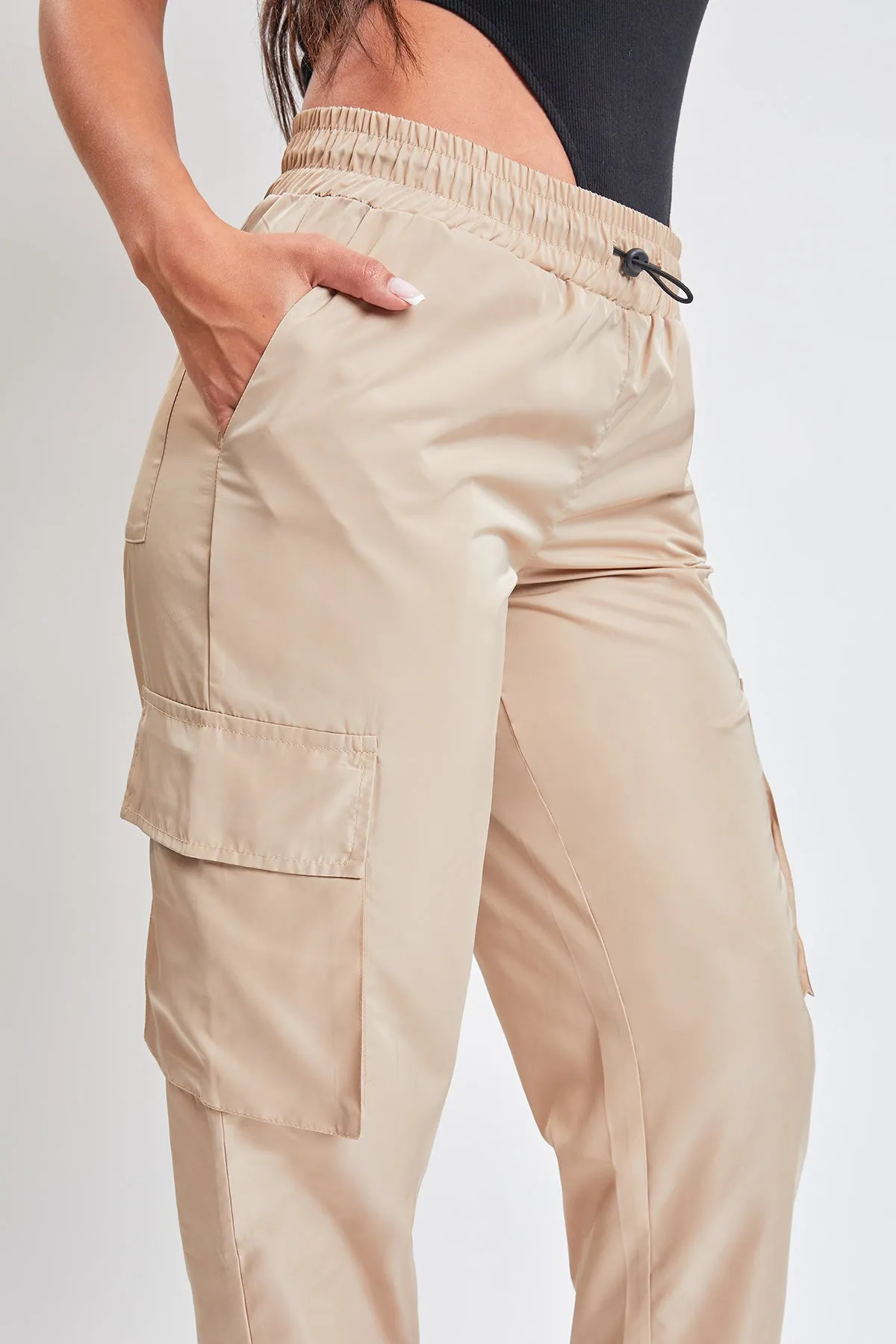 Junior High Rise Nylon Cargo Jogger, Pack of 6