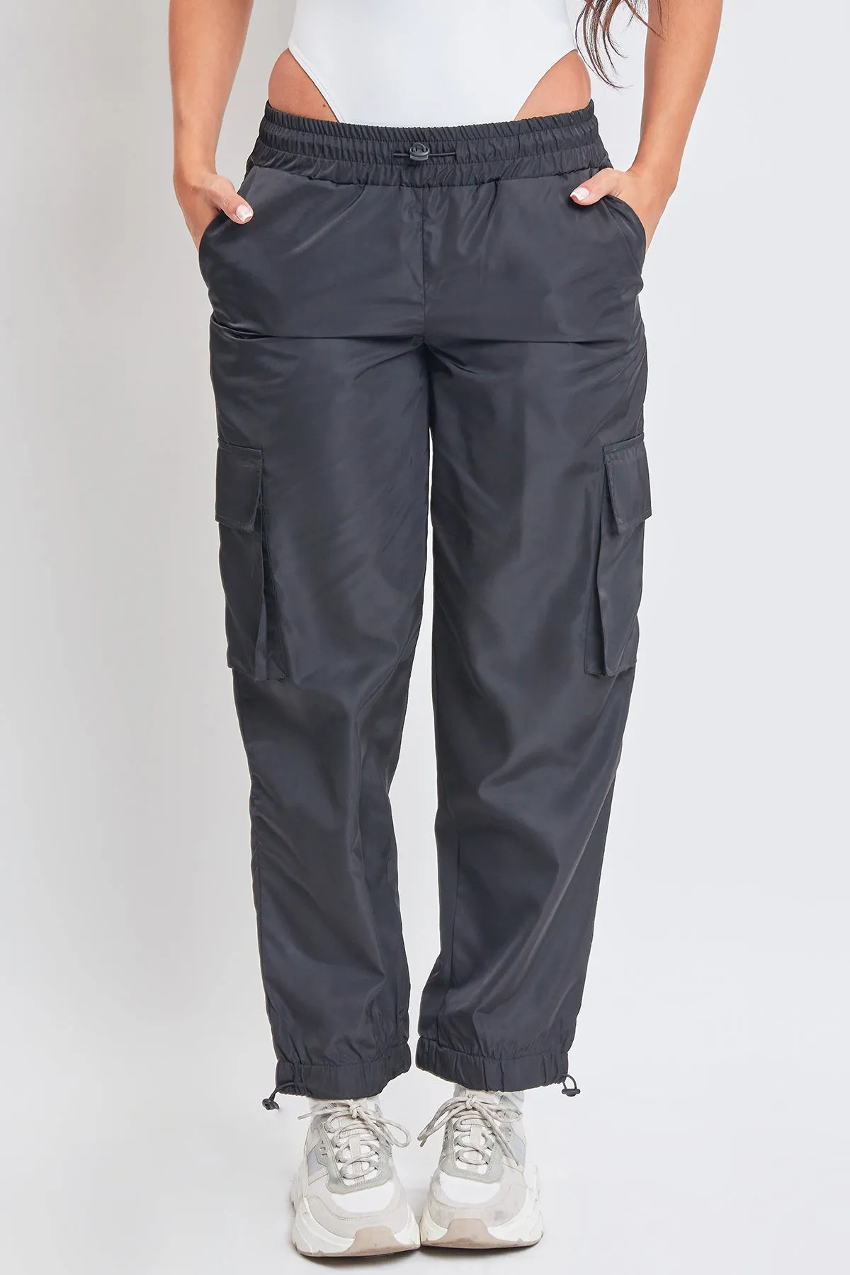 Junior High Rise Nylon Cargo Jogger, Pack of 6
