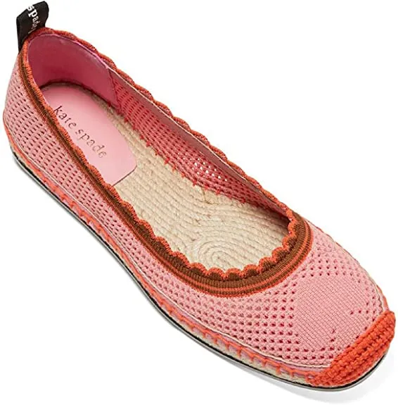 Kate Spade Womens Knottingham Knit Slip On Ballet Flats Pink 9.5 Medium (B,M)
