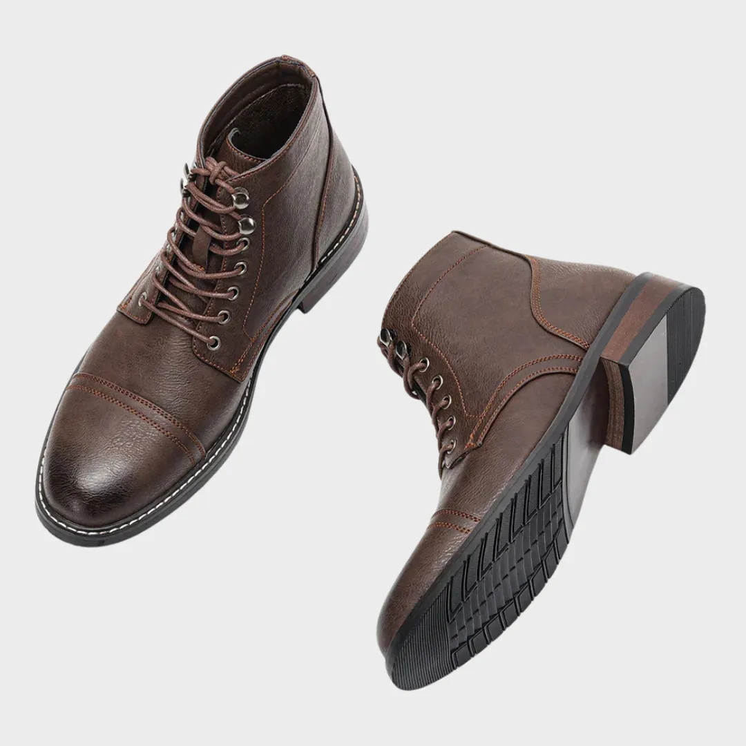 Keith | Classic Cap Toe Vintage Derby Boots