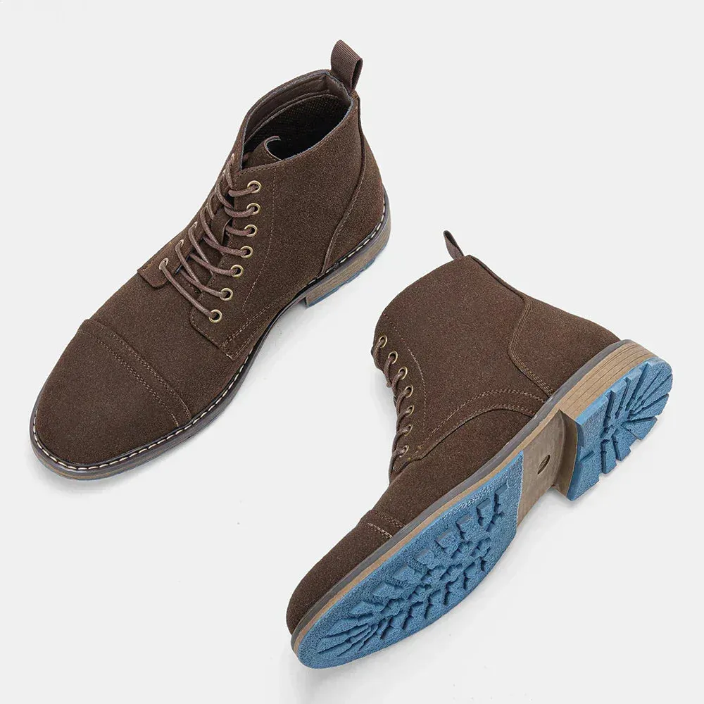 Keith | Classic Cap Toe Vintage Derby Boots