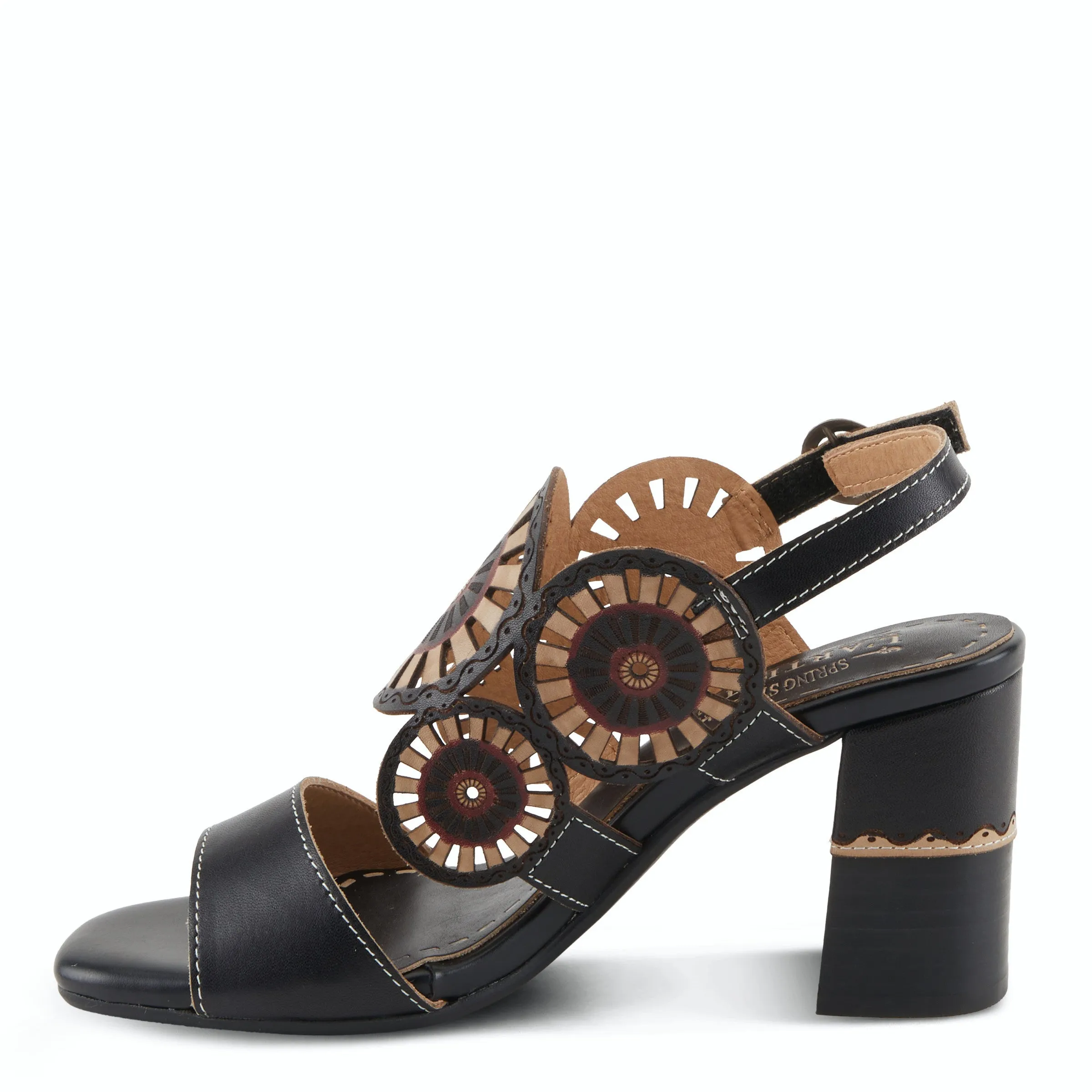 L'Artiste Pinwheel Sandal Heels